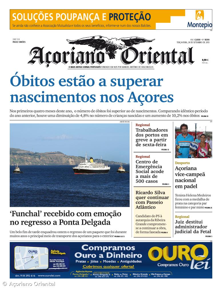 Óbitos estão a superar nascimentos nos Açores – Imagem 1