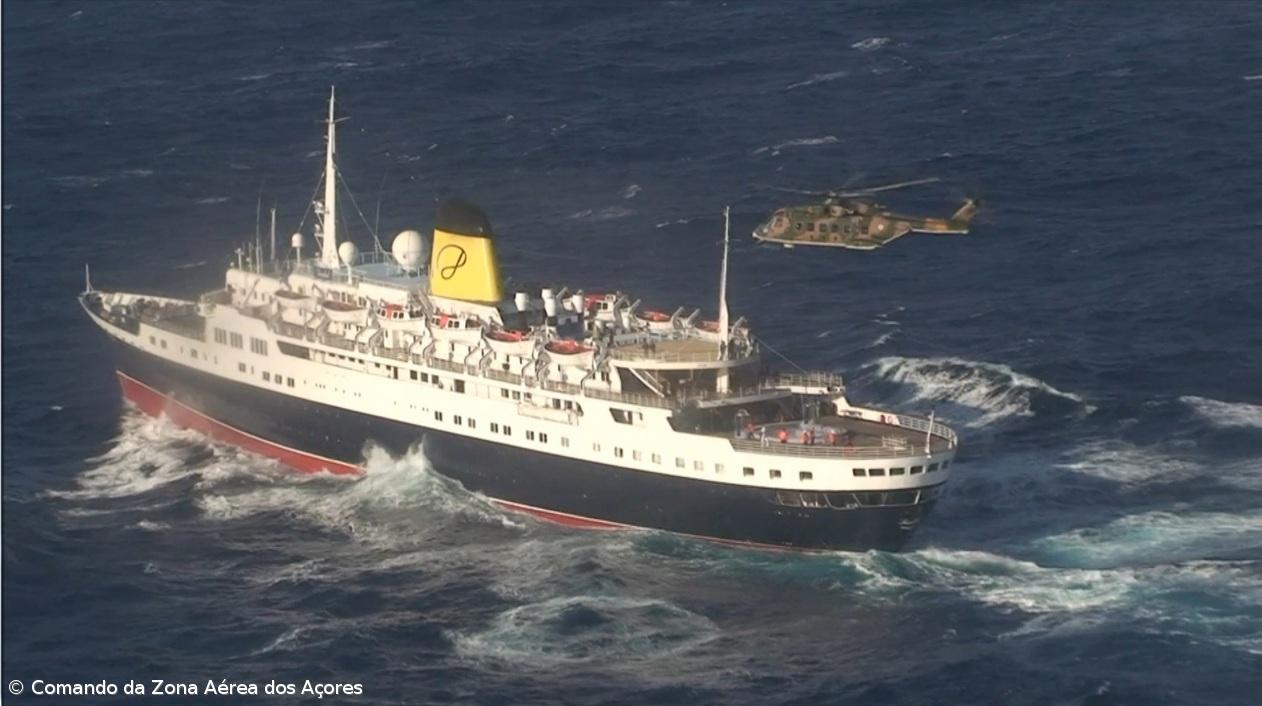 Tripulante do "Funchal" evacuado pela Força Aérea – Imagem 1