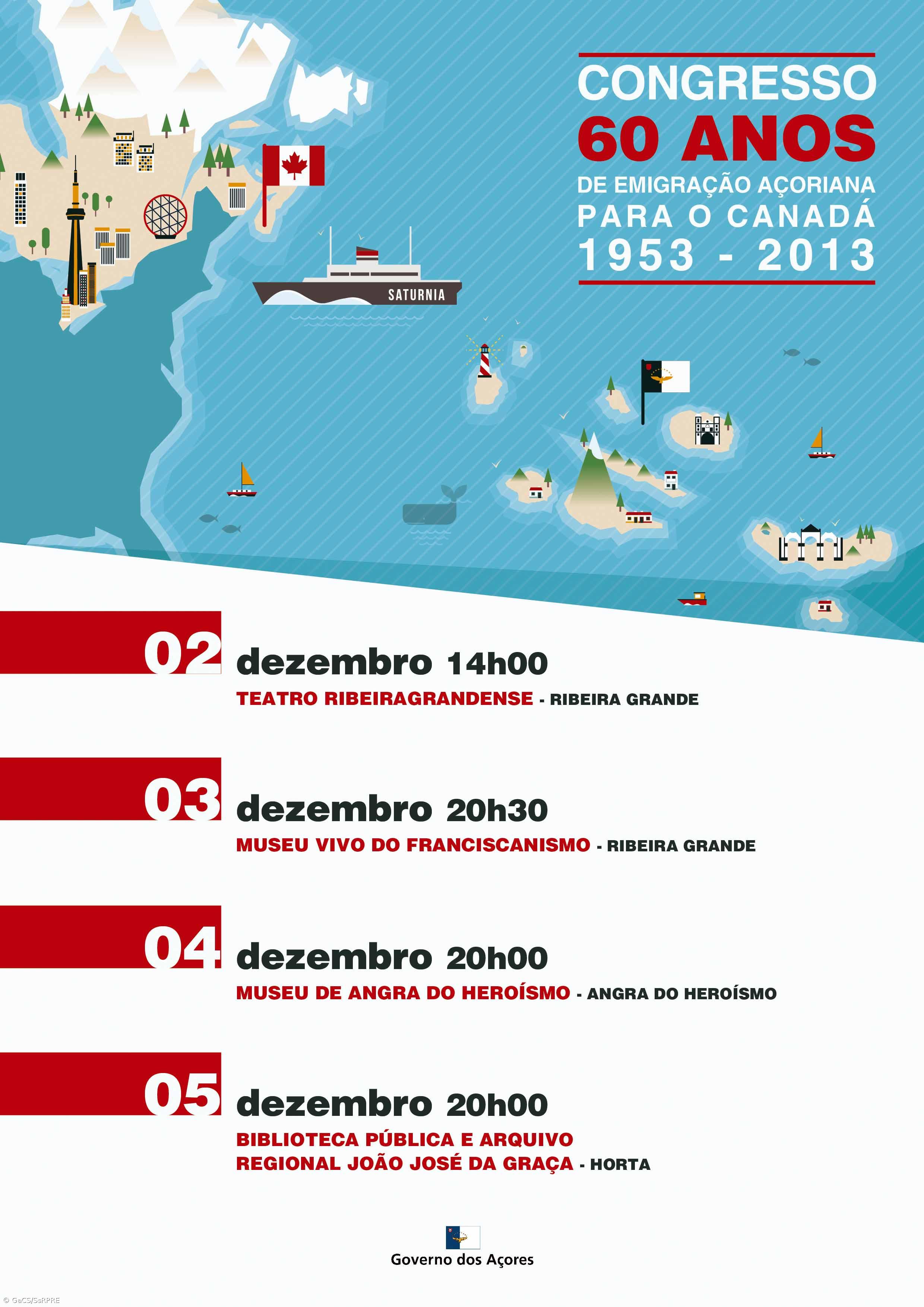 Governo Regional assinala "60 Anos de Emigração Açoriana para o Canadá" – Imagem 1
