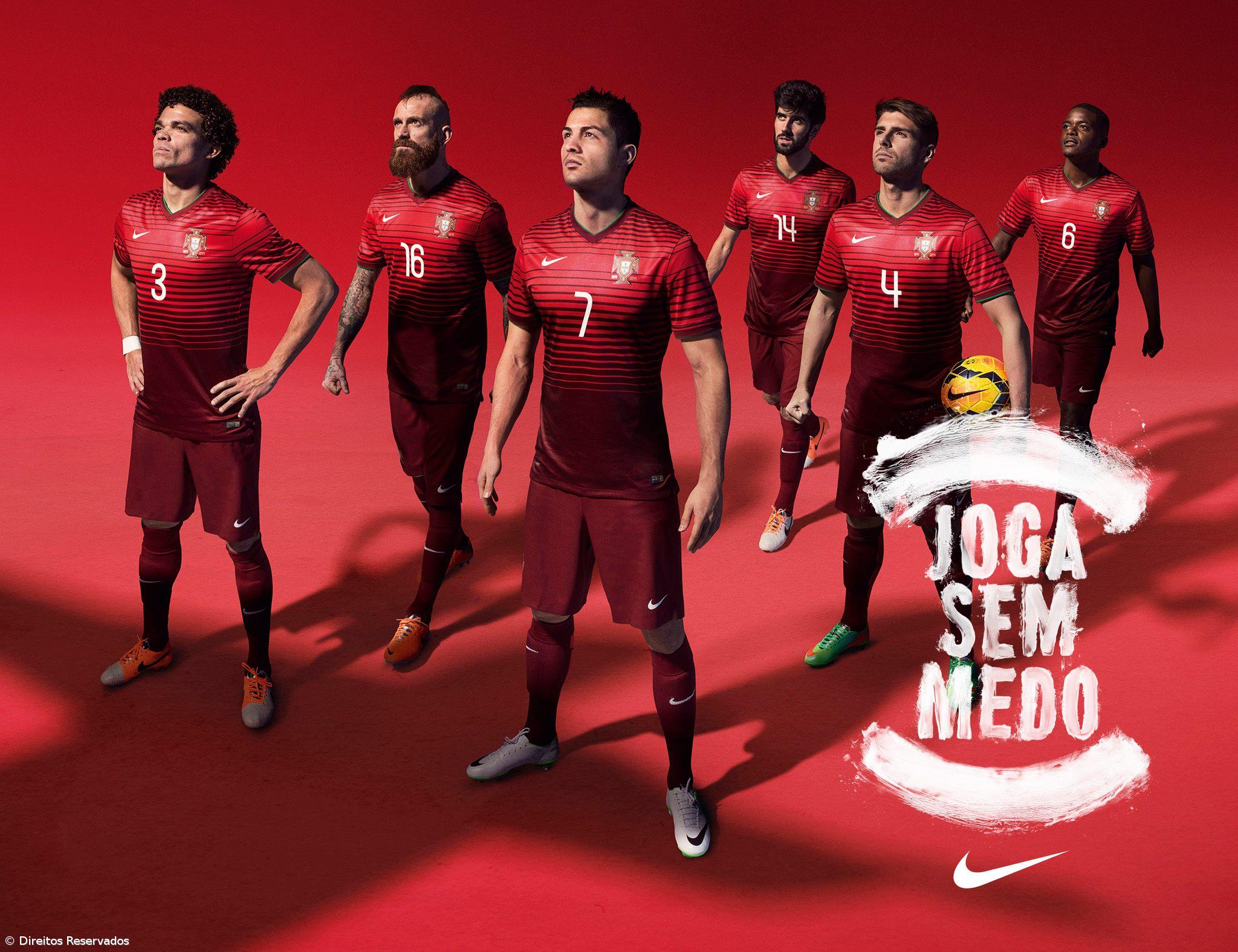 Seleção portuguesa veste camisola eletrizante em vermelho mais escuro no Mundial2014 – Imagem 1