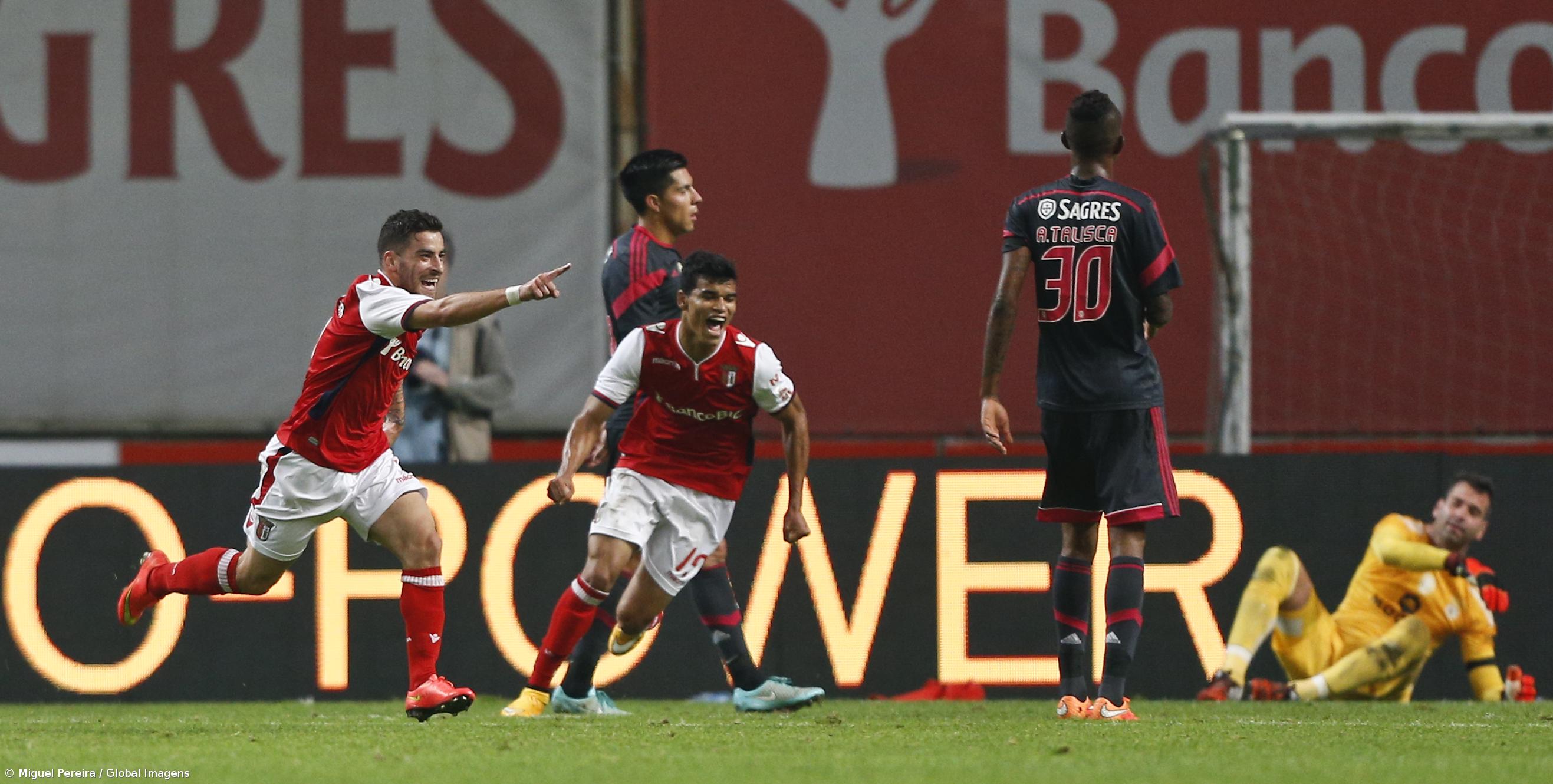 Lí­der Benfica perde invencibilidade na I Liga, em Braga (vídeos) – Imagem 1