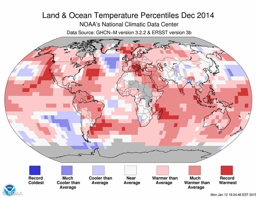 2014 foi o ano mais quente alguma vez registado na Terra – Imagem 1