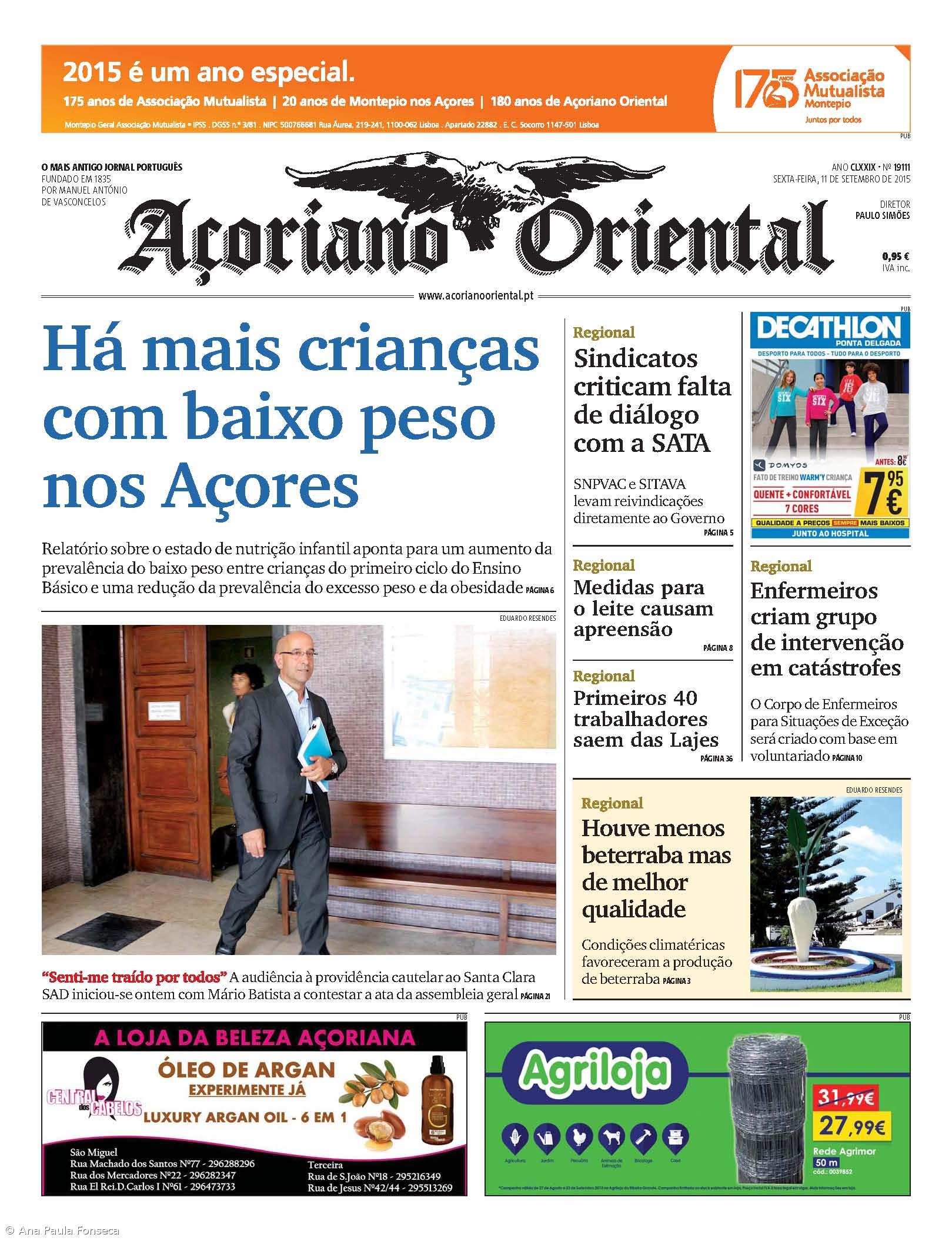 Há mais crianças com baixo peso nos Açores – Imagem 1