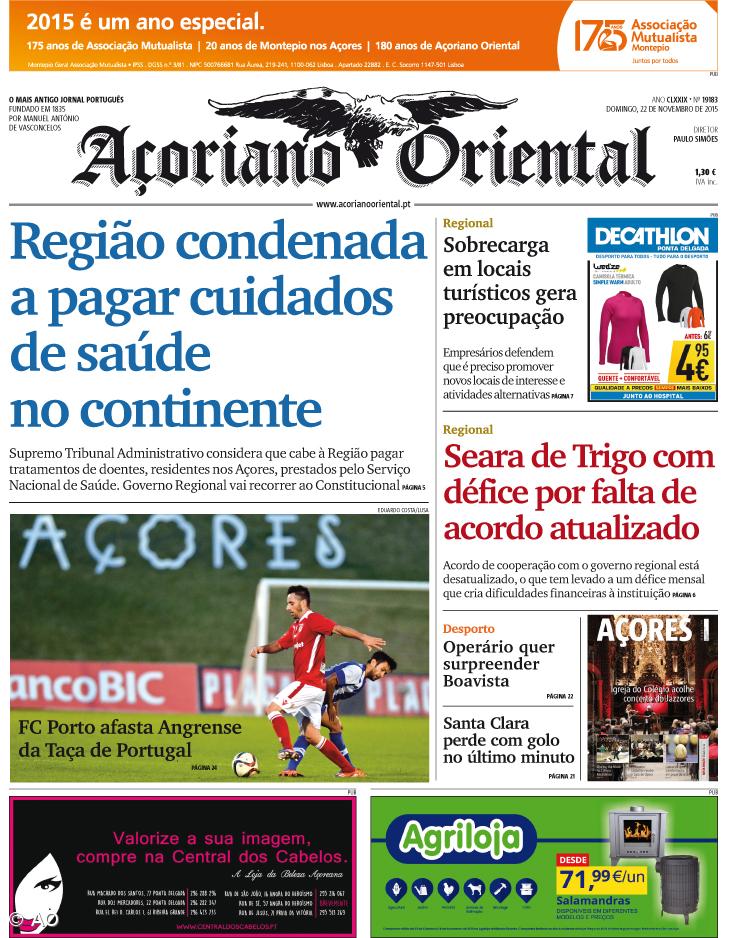 Região condenada a pagar cuidados de saúde no continente – Imagem 1