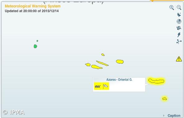 IPMA baixa para amarelo nível de alerta nos grupos central e oriental – Imagem 1