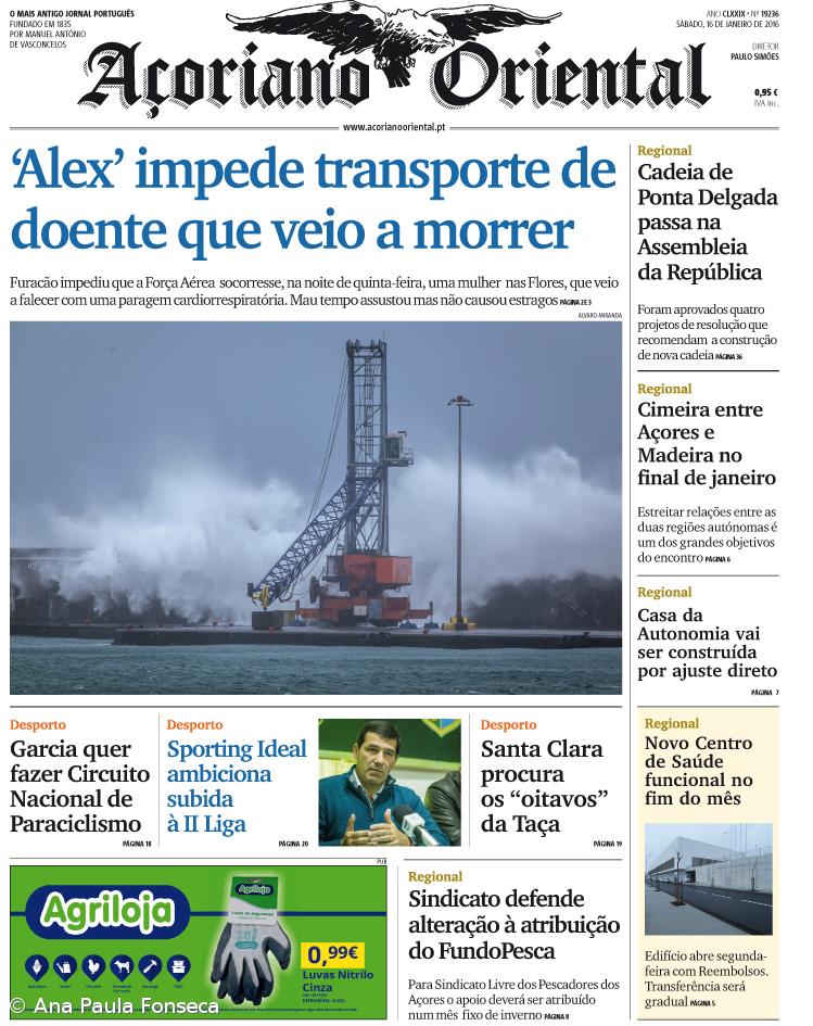 'Alex' impede transporte de doente que veio a morrer – Imagem 1