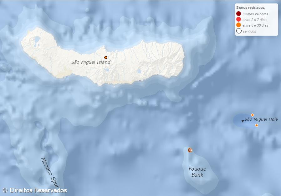Sismo de 3.7 na escala de Richter sentido na ilha de São Miguel esta tarde – Imagem 1