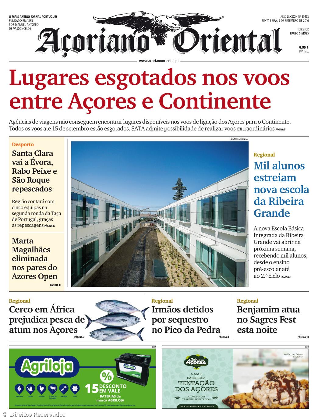 Lugares esgotados nos voos entre Açores e Continente – Imagem 1