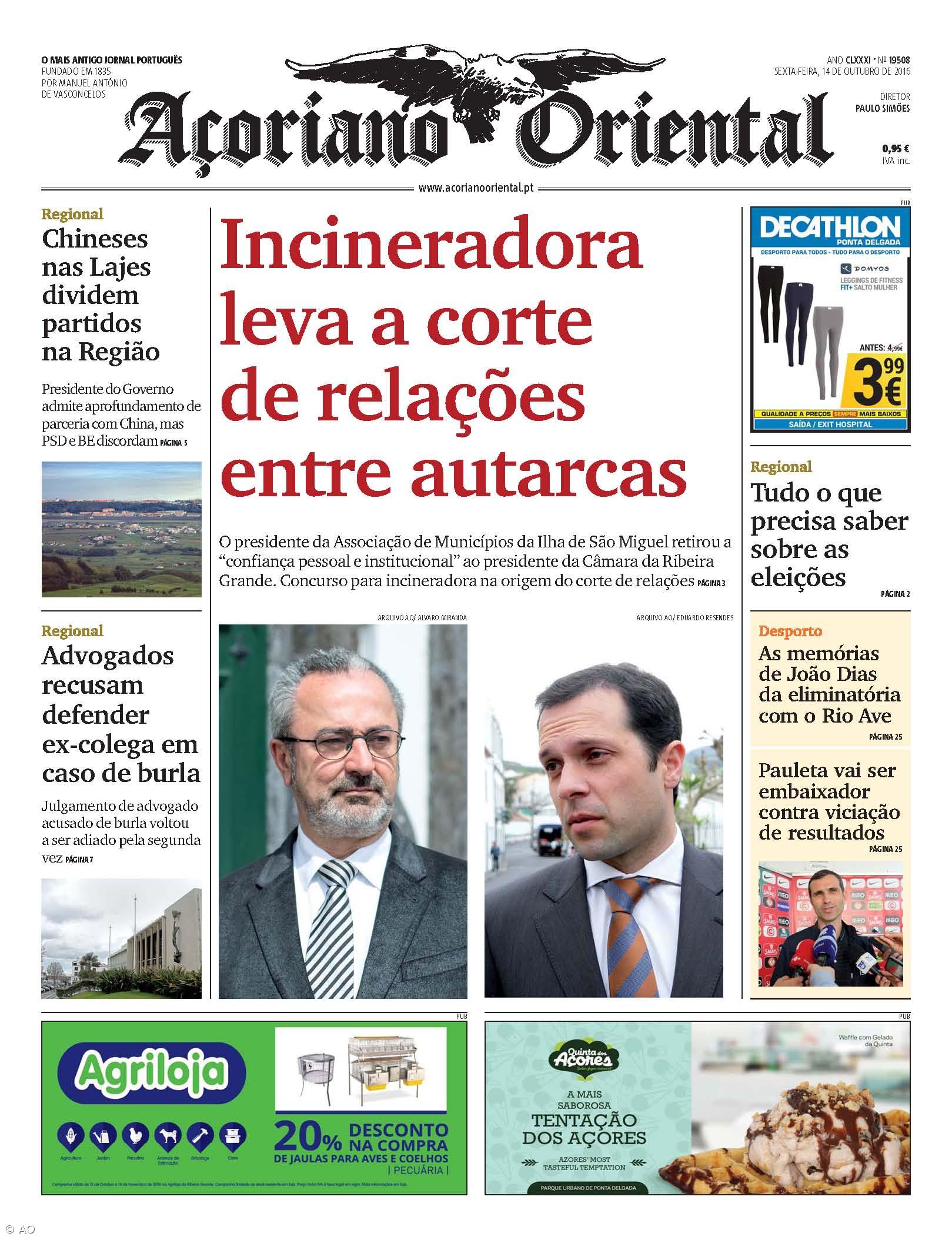 Incineradora leva a corte de relações entre autarcas – Imagem 1