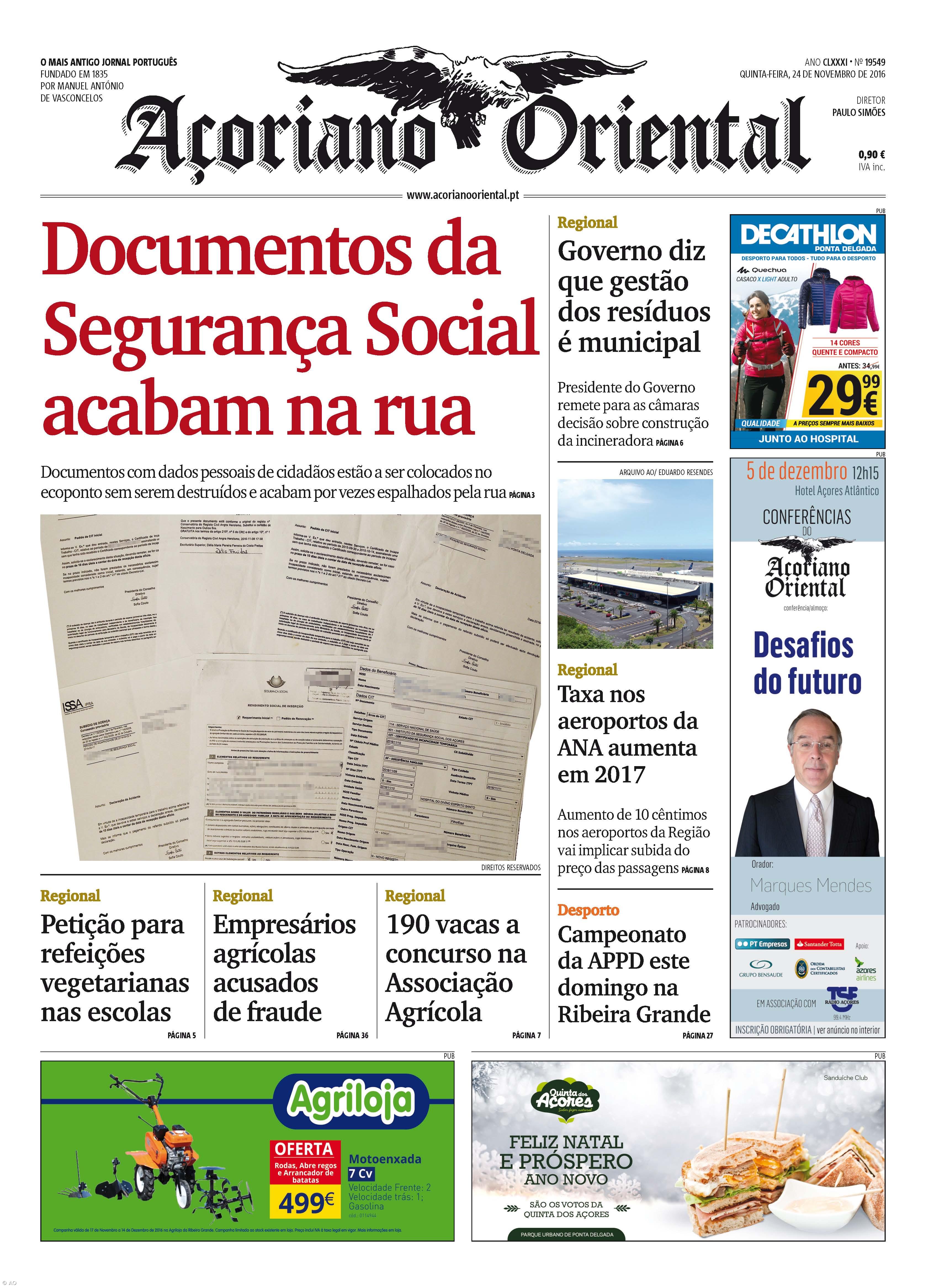 Documentos da Segurança Social acabam na rua – Imagem 1