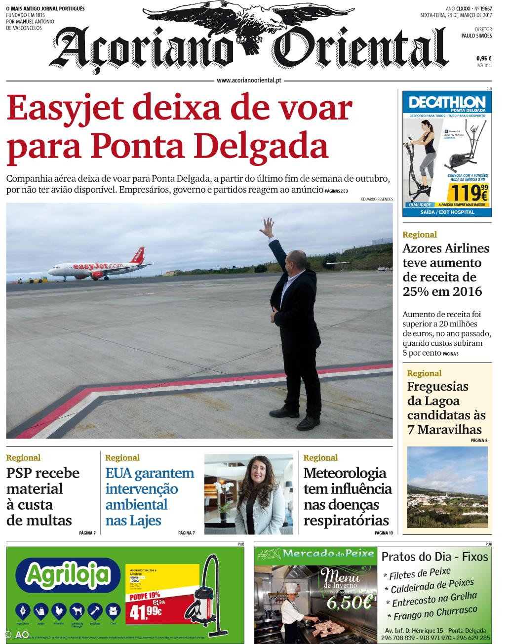 Easyjet deixa de voar para Ponta Delgada – Imagem 1