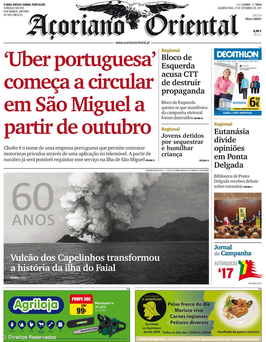 ‘Uber portuguesa’ começa a circular em São Miguel a partir de outubro – Imagem 1