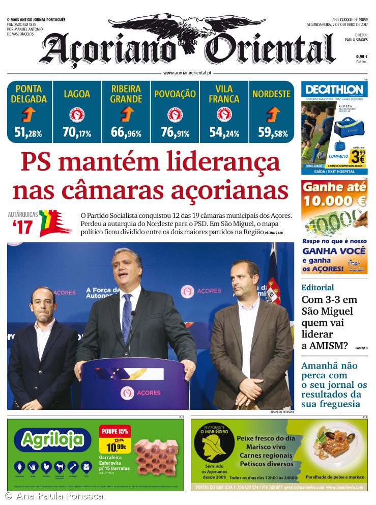 PS mantém liderança nas câmaras açorianas – Imagem 1
