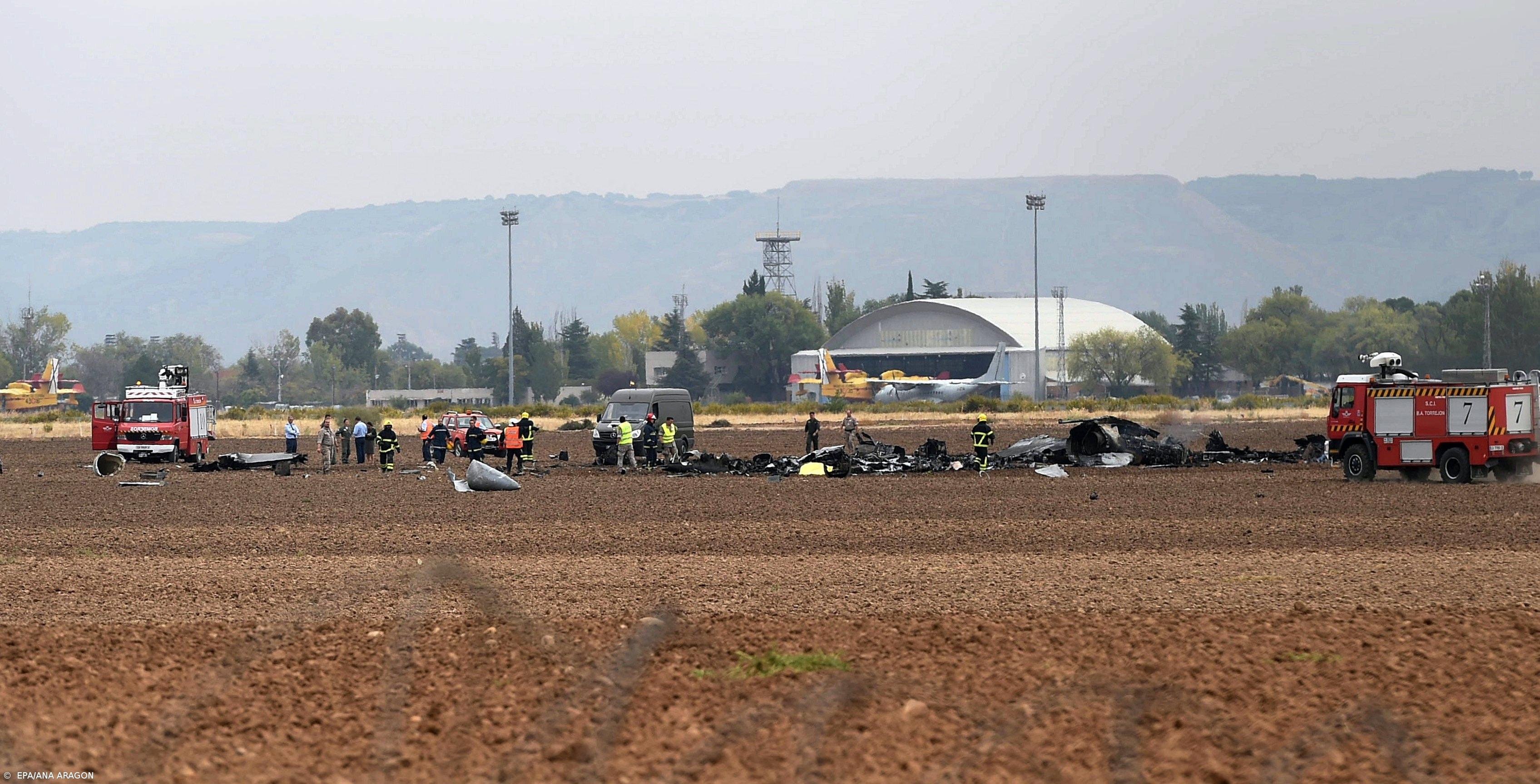 Avião de caça “F-18” despenha-se após descolar de base em Madrid – Imagem 2