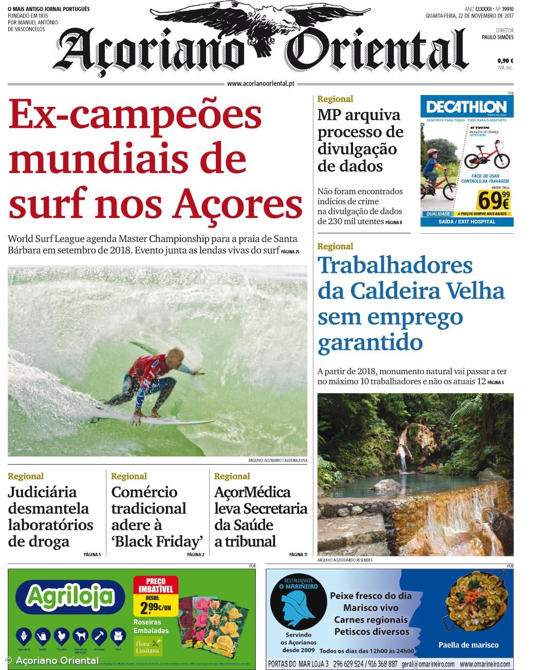 Ex-campeões mundiais de surf nos Açores – Imagem 1
