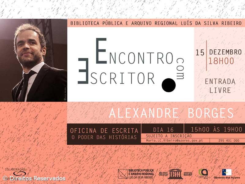 Alexandre Borges em encontro na Biblioteca Luís da Silva Ribeiro – Imagem 1