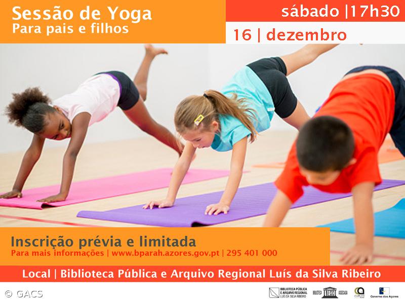 Sessão de ioga familiar na Biblioteca Luís da Silva Ribeiro – Imagem 1