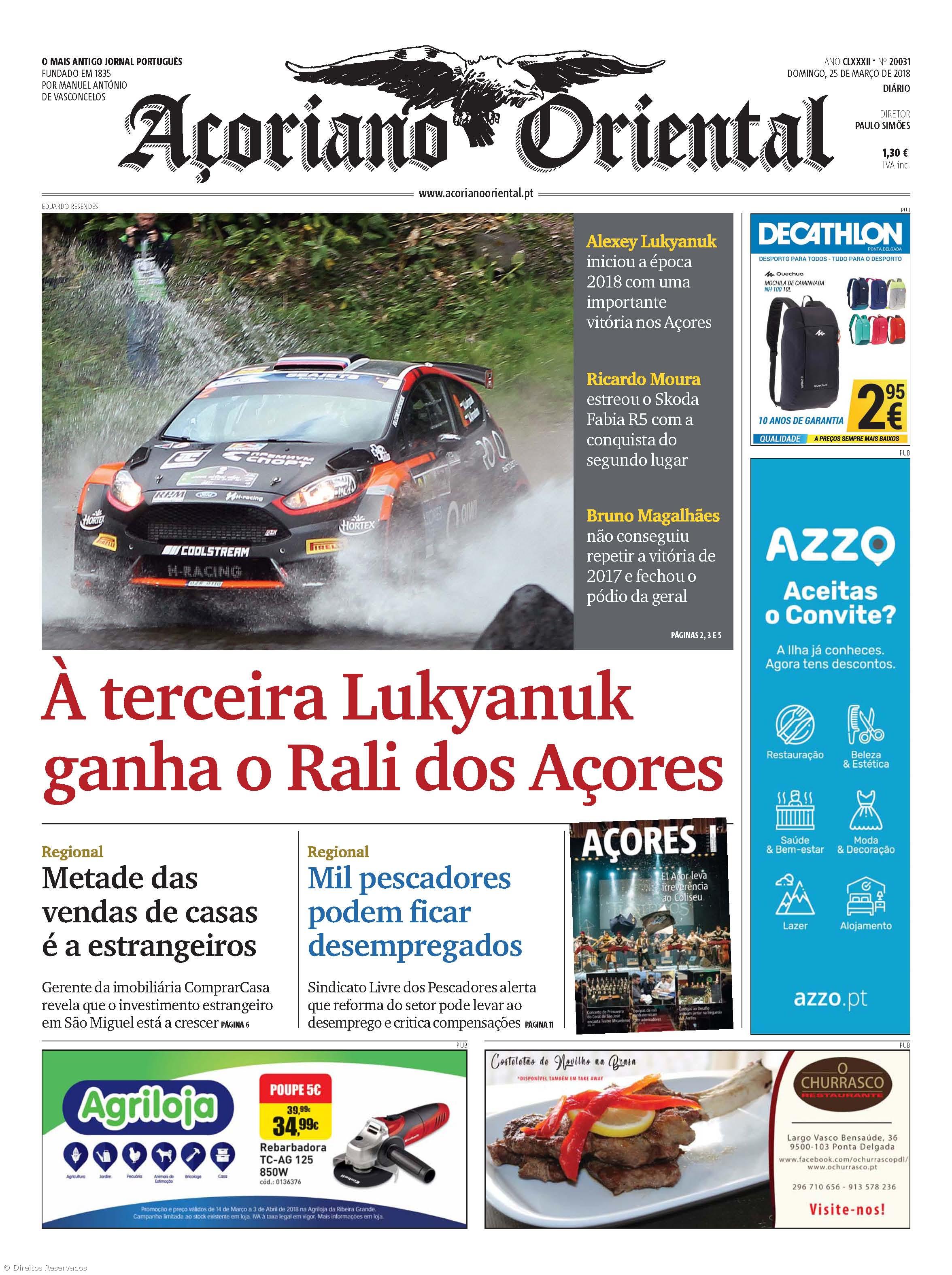 Vitória de Lukyanuk no Rali dos Açores é a manchete – Imagem 1