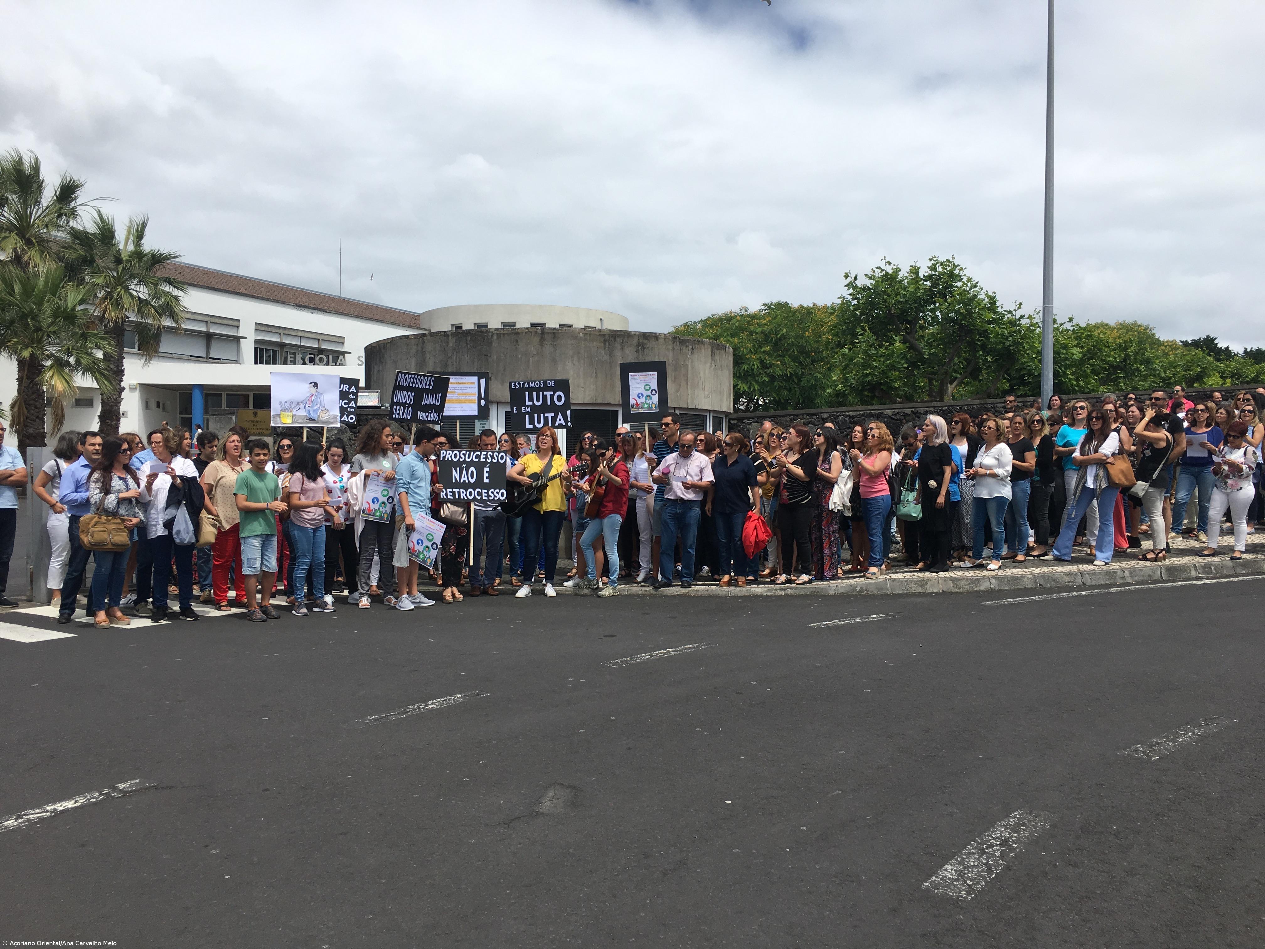 Professores açorianos em greve recebem apoio de pais e alunos – Imagem 1