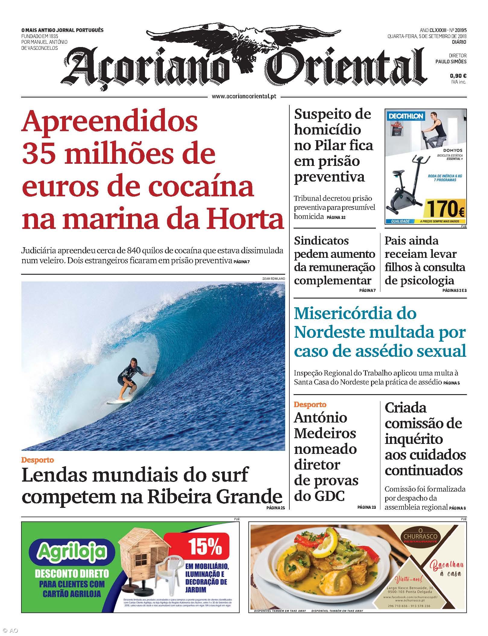"Apreendidos 35 milhões de euros de cocaína na marina da Horta" – Imagem 1