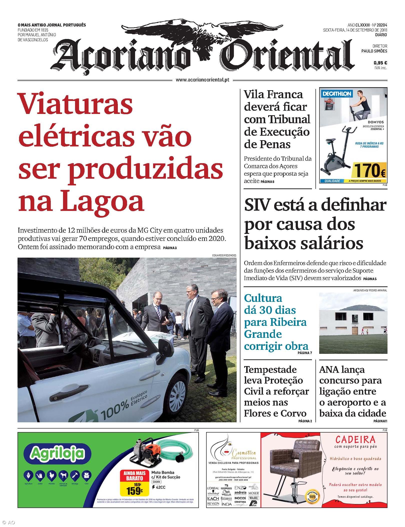 Viaturas elétricas vão ser produzidas na Lagoa – Imagem 1