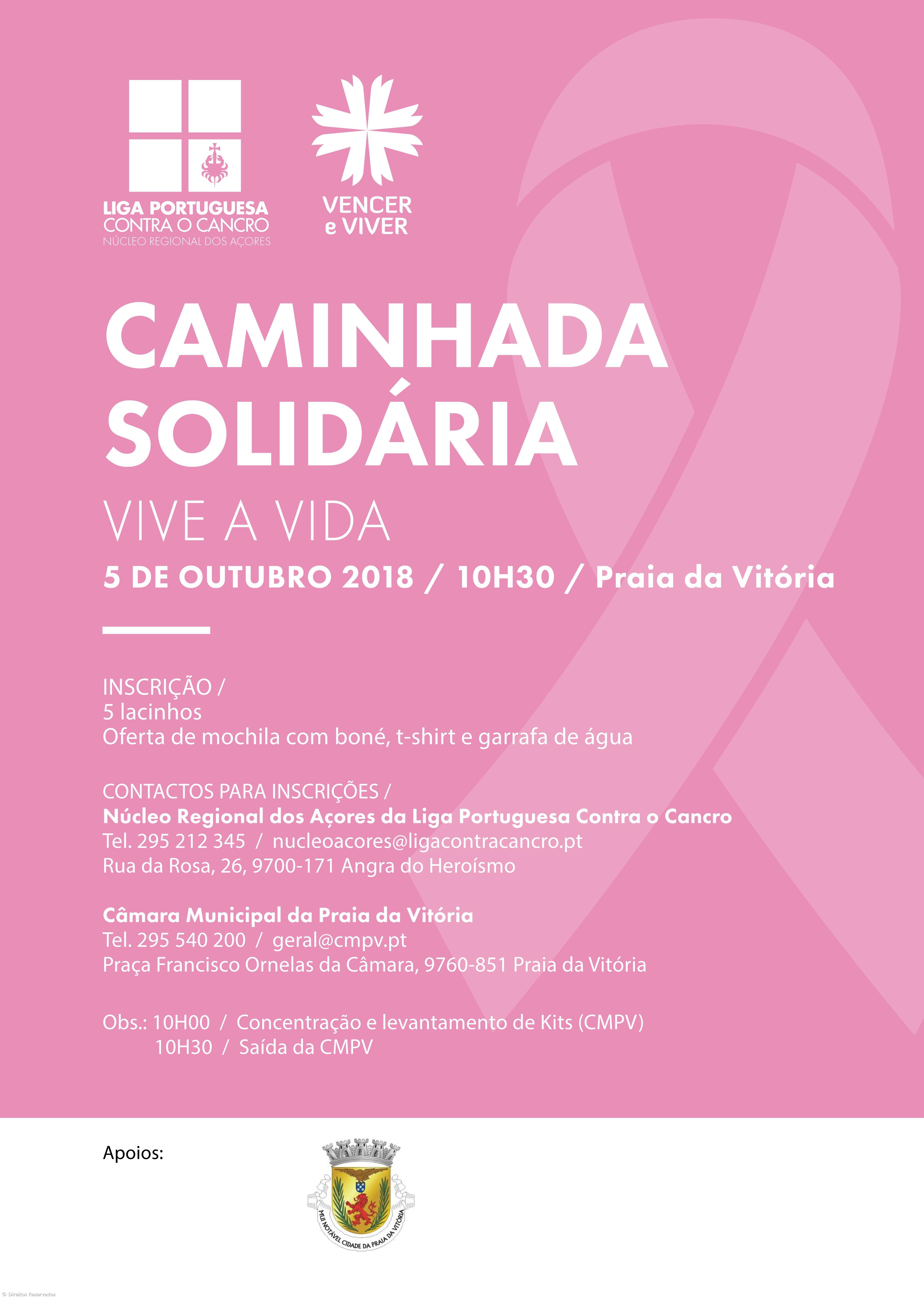 Caminhada solidária “Vive a Vida” na Praia da Vitória – Imagem 1