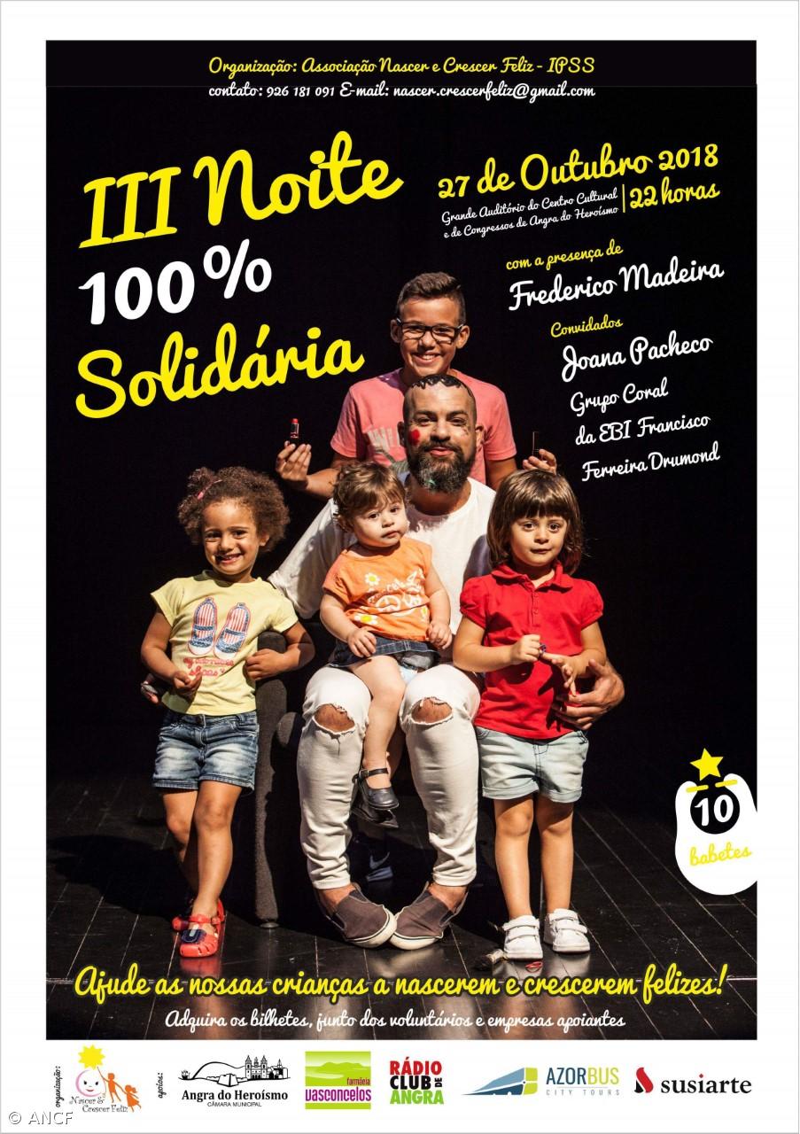 III Noite 100% Solidária acontece a 27 de outubro em Angra do Heroísmo – Imagem 1