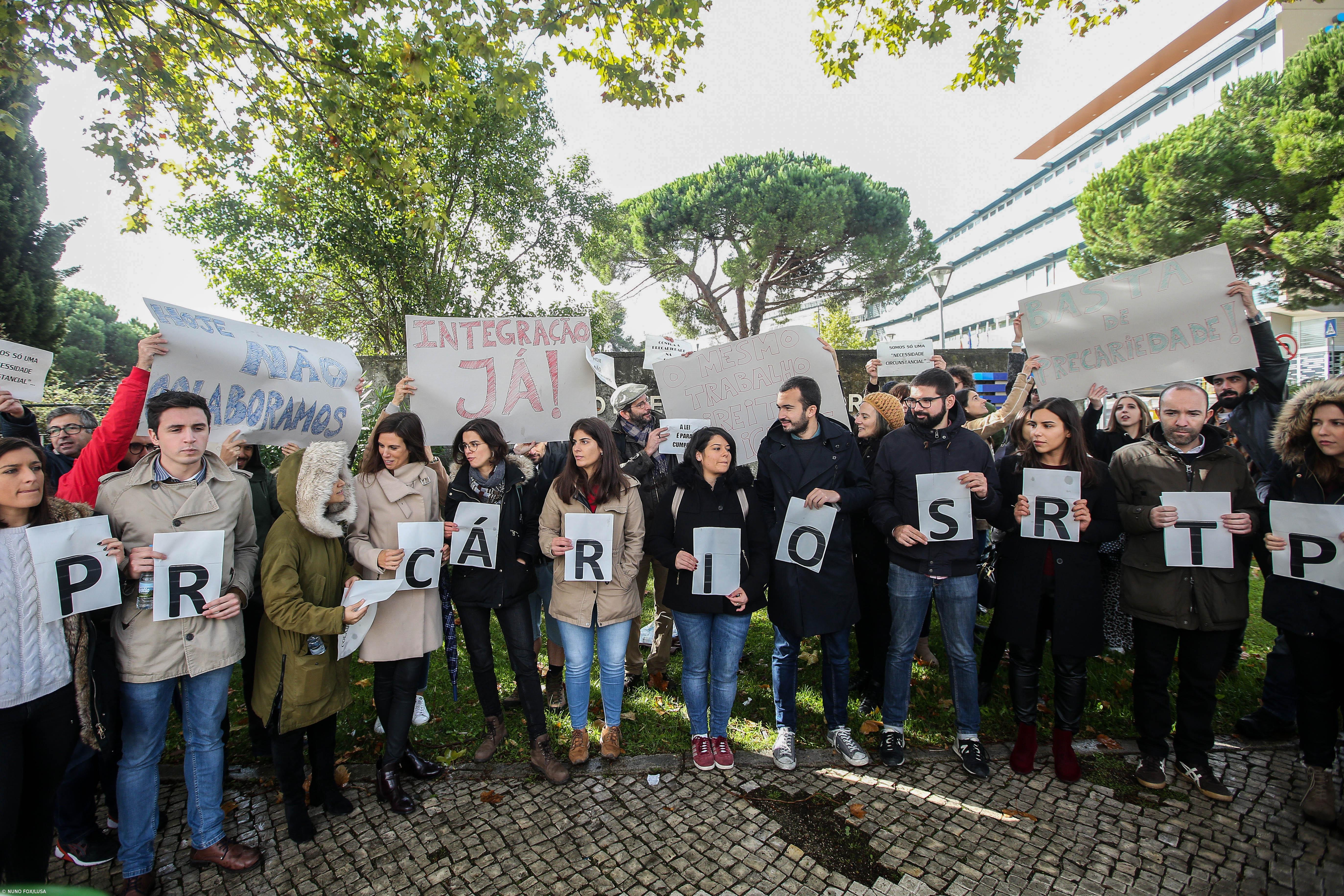 Precários da RTP exigem a integração em protesto – Imagem 1