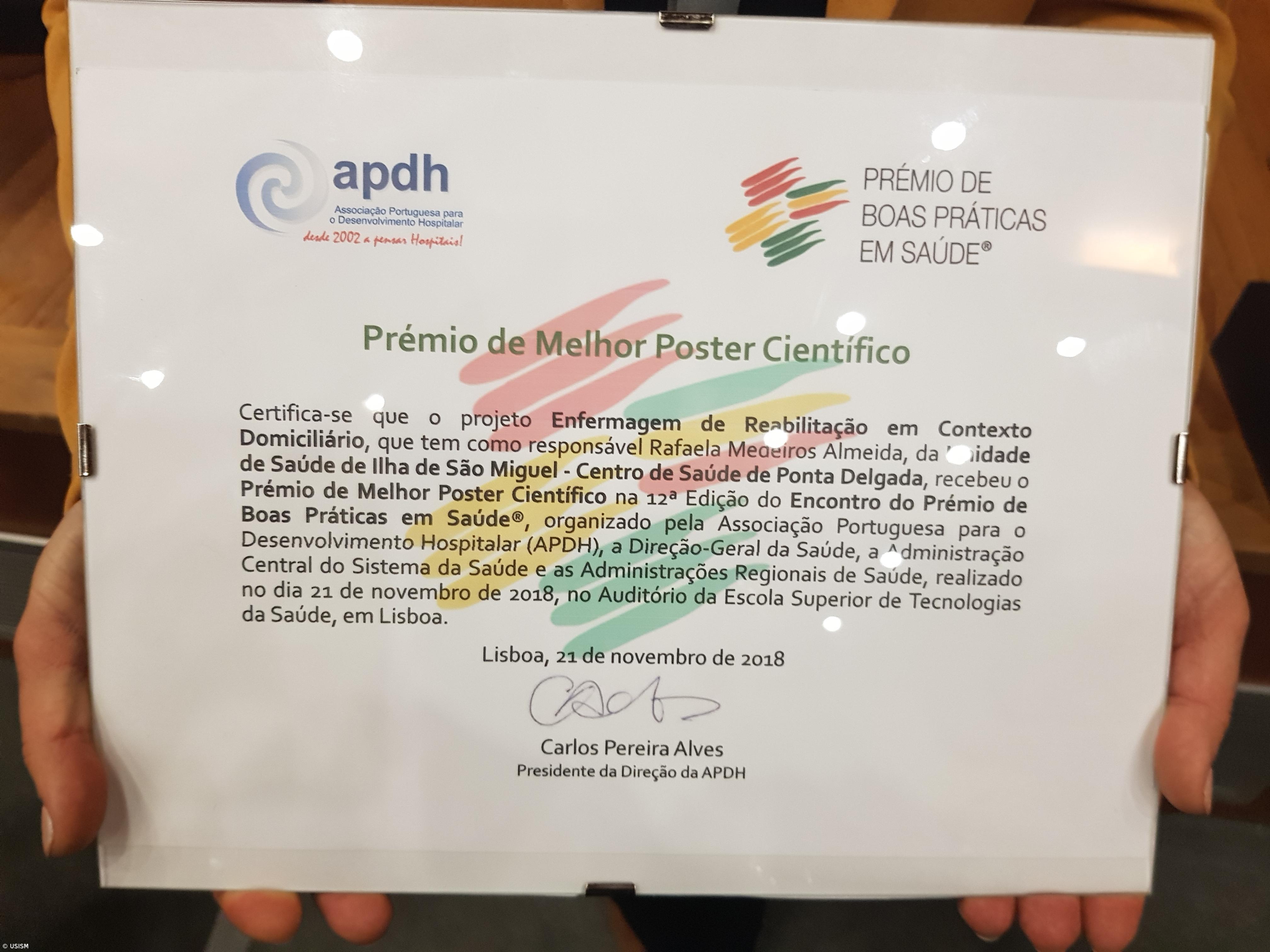 USISM vence prémio de Melhor Poster Científico  – Imagem 3