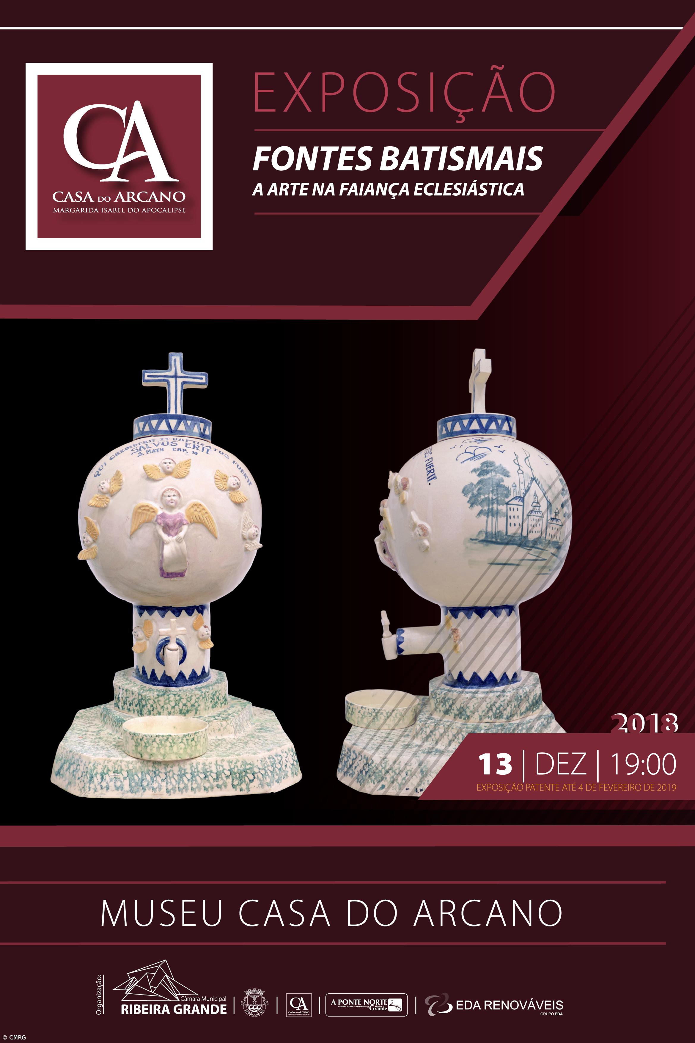 Casa do Arcano recebe exposição “Fontes Batismais – A Arte na Faiança Eclesiástica” – Imagem 1