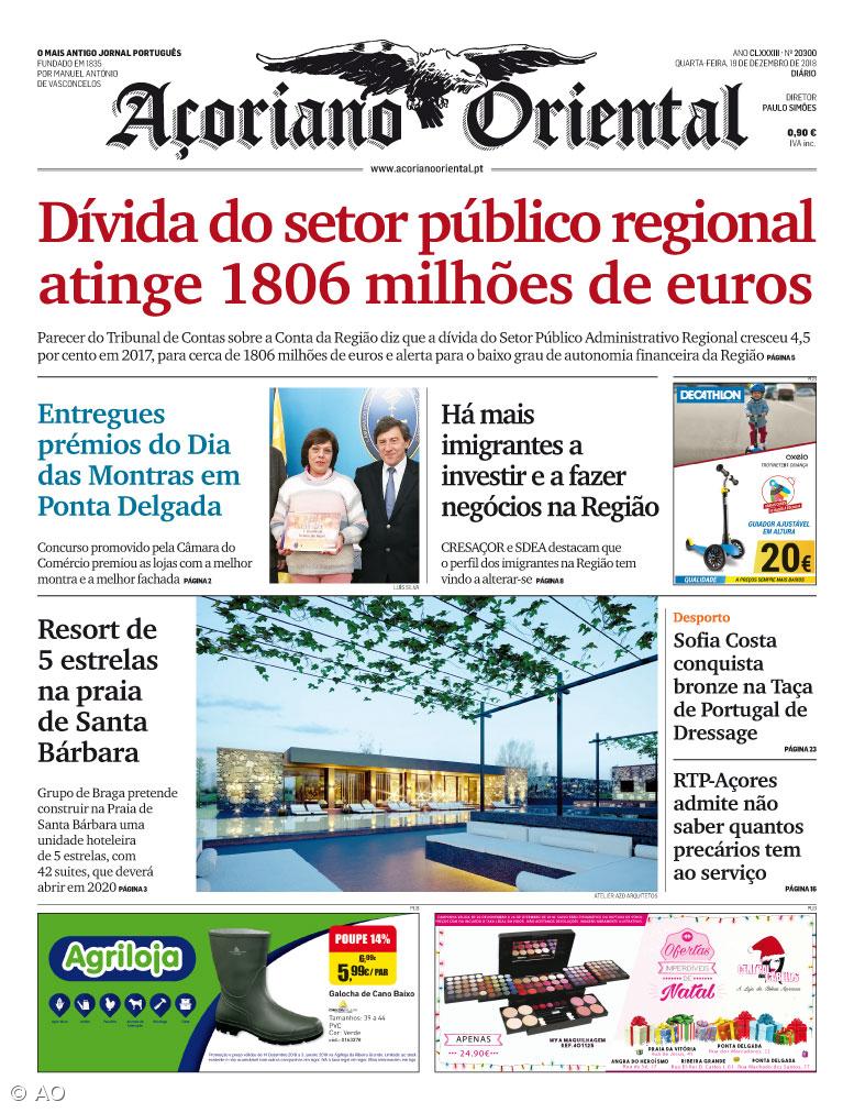 "Dívida do setor público regional atinge 1806 milhões de euros" – Imagem 1