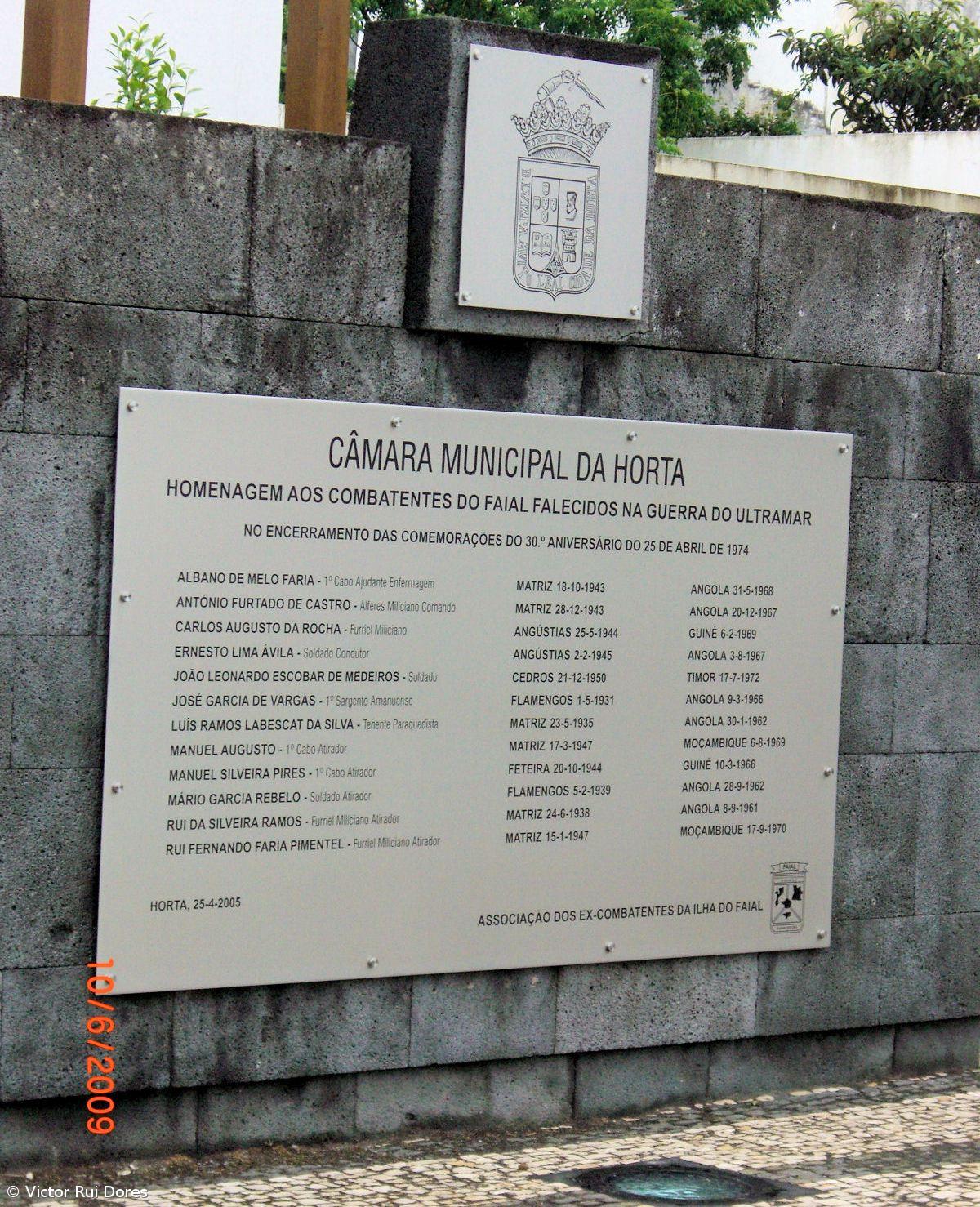 Associação dos Ex-Combatentes da Ilha do Faial edita livro  – Imagem 1