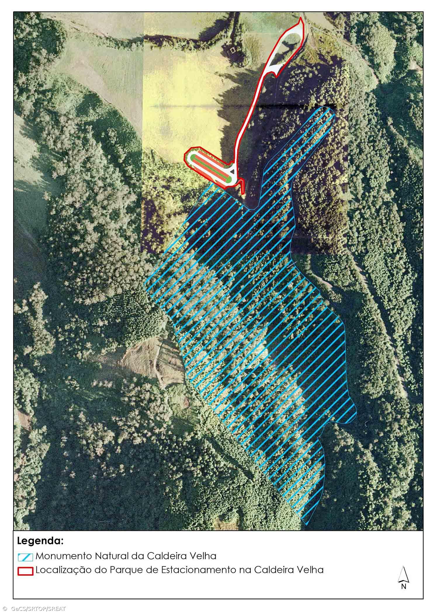 “Obra do Parque de Estacionamento da Caldeira Velha desenvolve-se fora da área protegida do Monumento” – Imagem 1