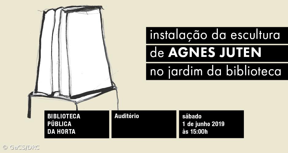 Biblioteca Pública da Horta instala escultura “Duas Cunhas”, de Agnes Juten  – Imagem 1