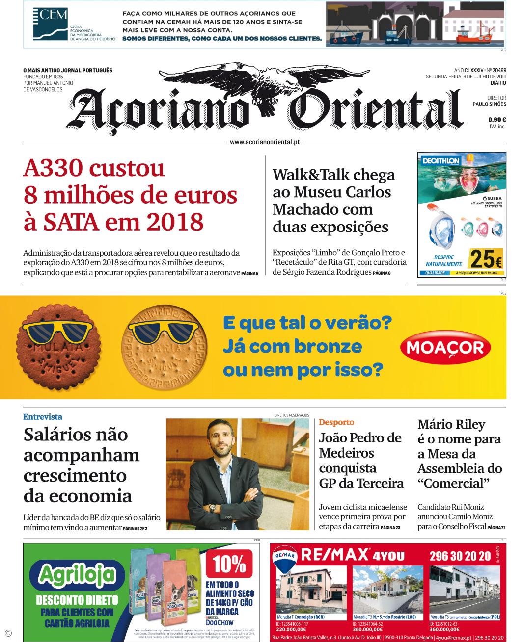 "A330 custou 8 milhões de euros à SATA em 2018" – Imagem 1