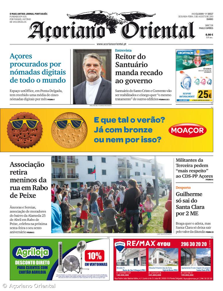 "Açores procurados por nómadas digitais de todo o mundo" é a manchete do Açoriano Oriental – Imagem 1