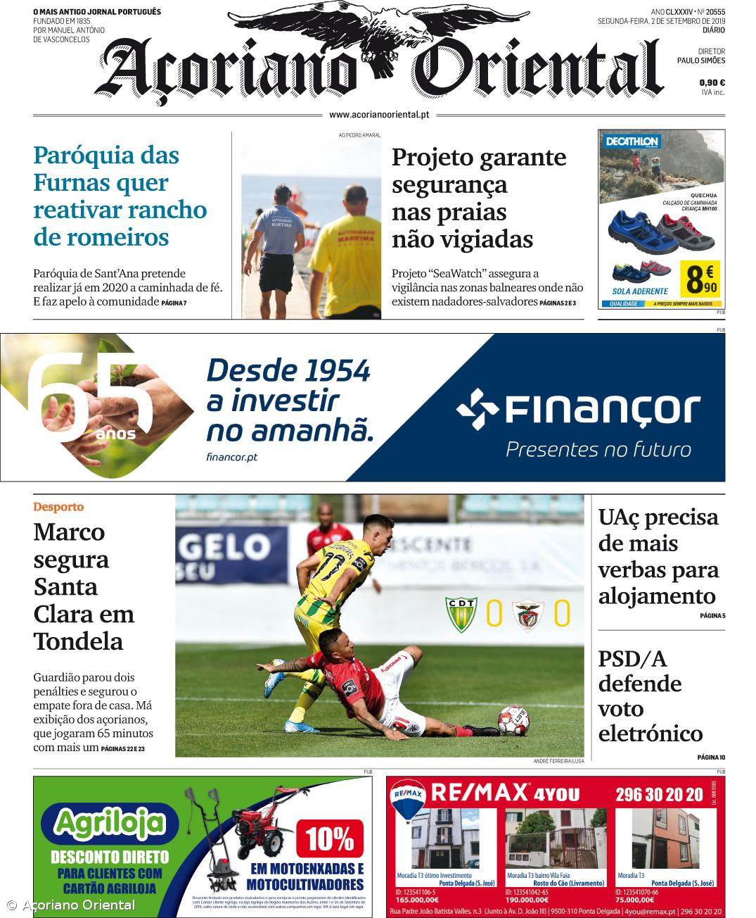 "Paróquia das Furnas quer reativar rancho de romeiros" é a manchete do Açoriano Oriental – Imagem 1