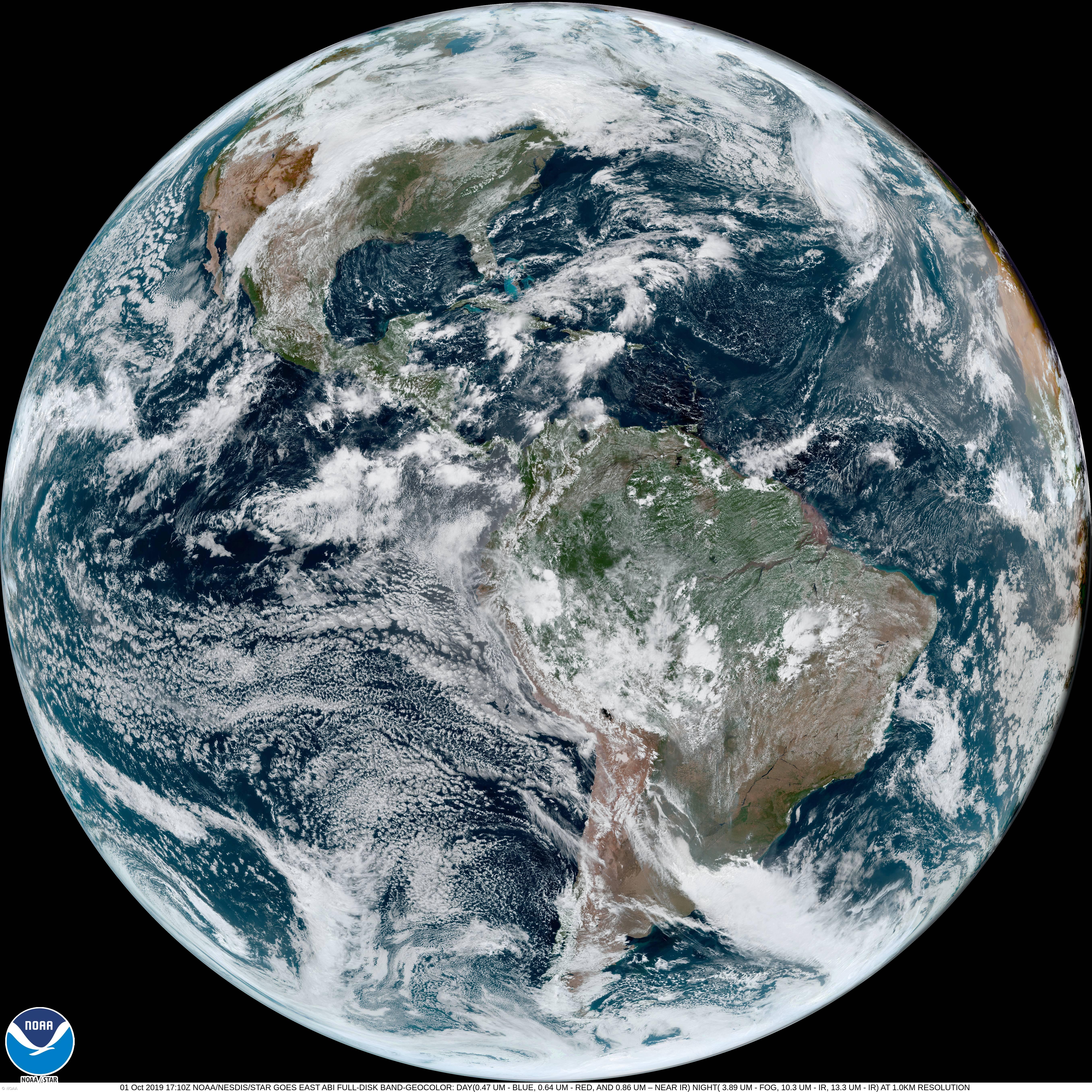 Região acompanha furacão por imagens de satélites dada a falta de radares – Imagem 1