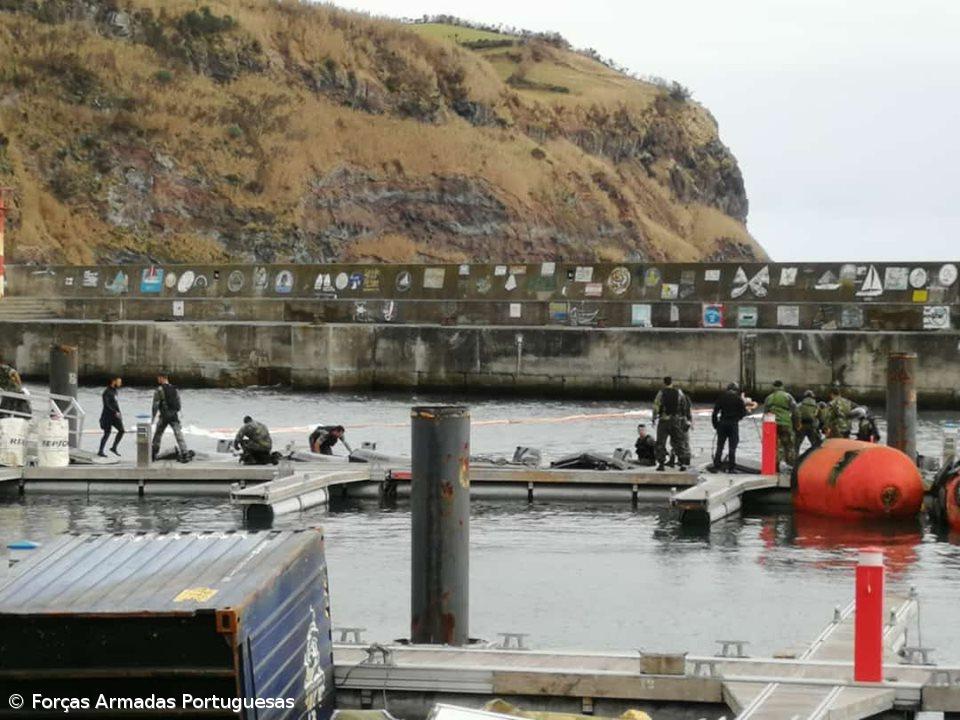 Forças Armadas iniciaram trabalhos de sondagem da aproximação ao porto das Lajes das Flores – Imagem 1