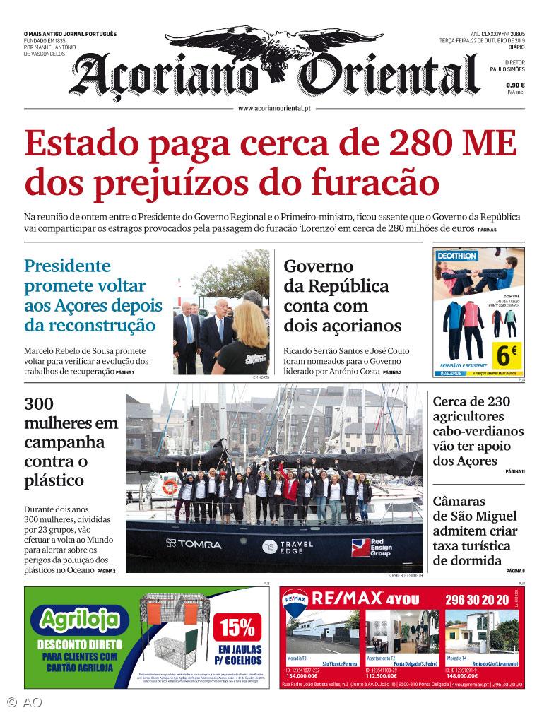 Estado paga cerca de 280 ME dos prejuízos do furacão – Imagem 1