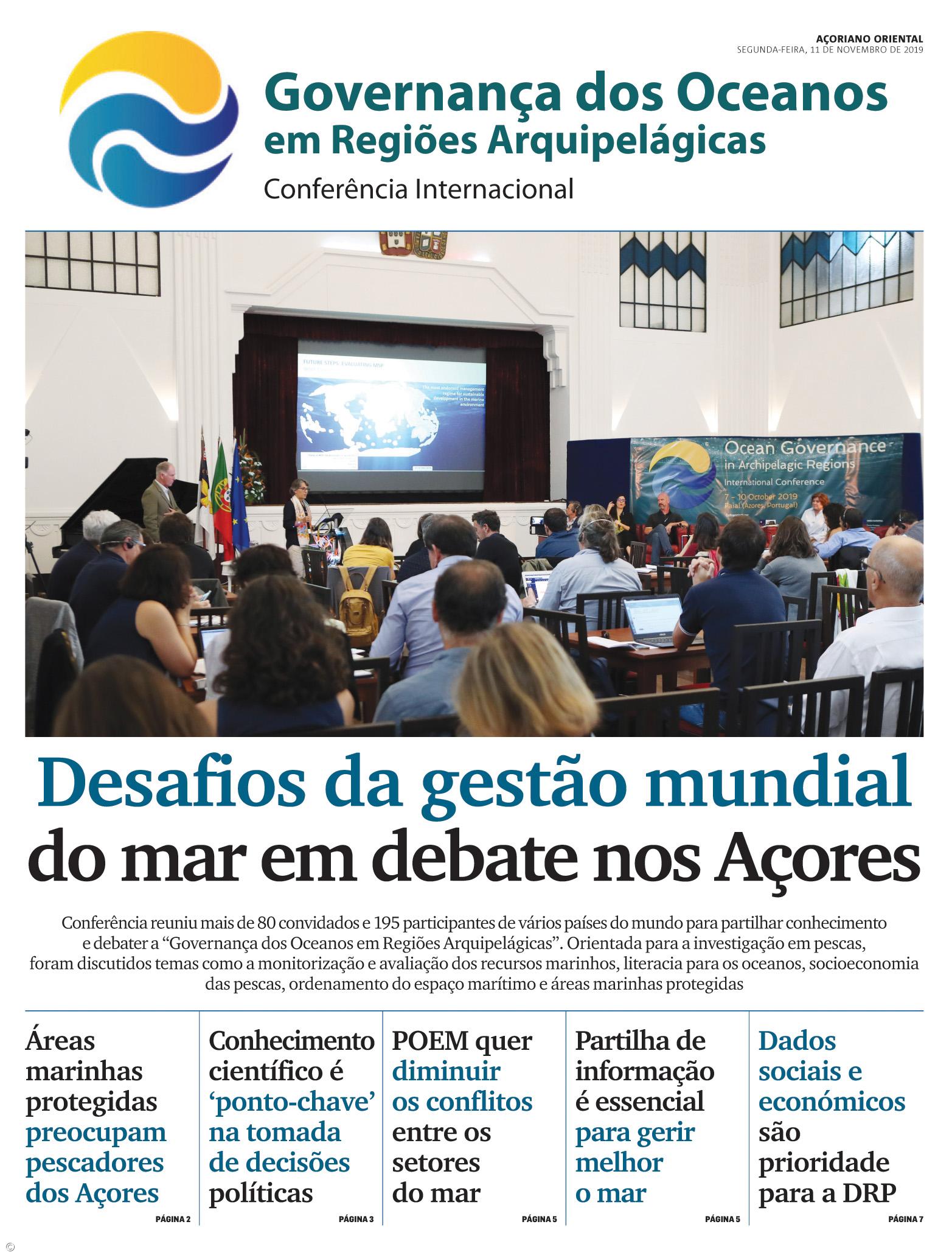 Desafios da gestão mundial do mar em debate nos Açores – Imagem 1