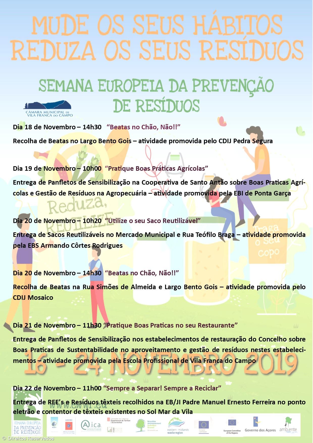 Vila Franca do Campo com várias ações programadas para a Semana Europeia da Prevenção de Resíduos – Imagem 1