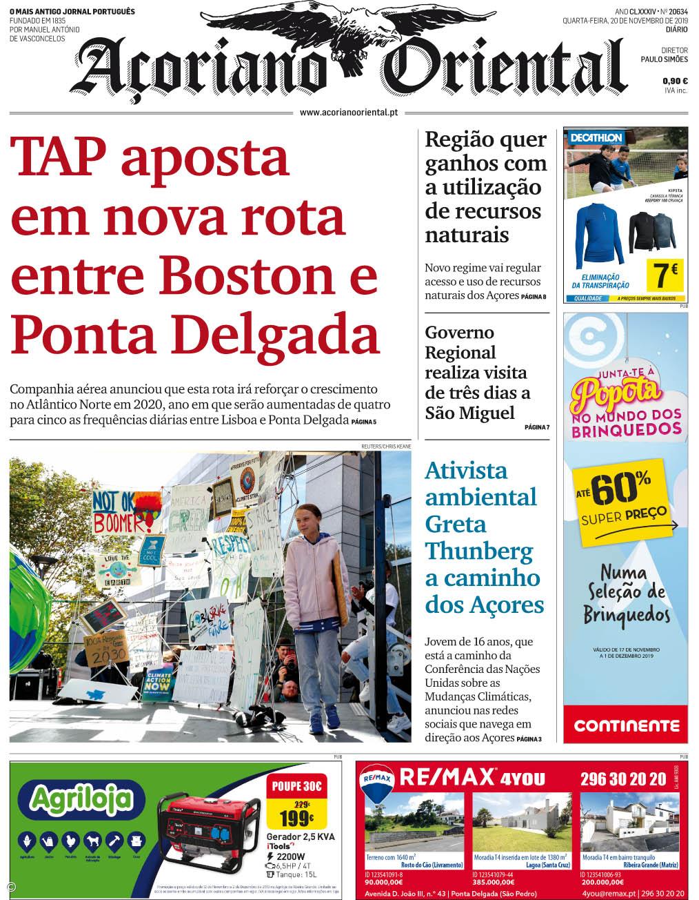 "TAP aposta em nova rota entre Boston e Ponta Delgada" – Imagem 1