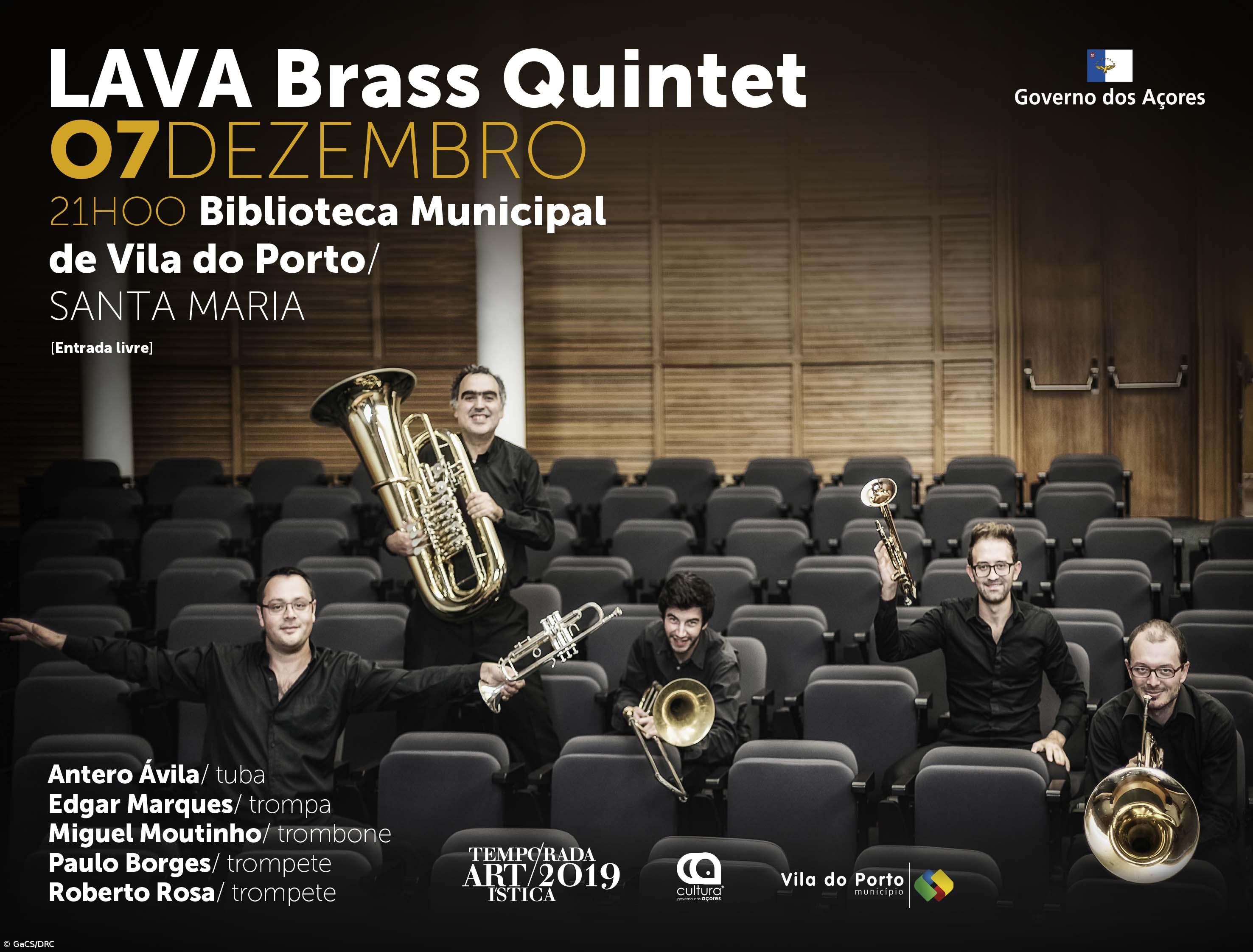 Concerto do Lava Brass Quintet em Santa Maria – Imagem 1