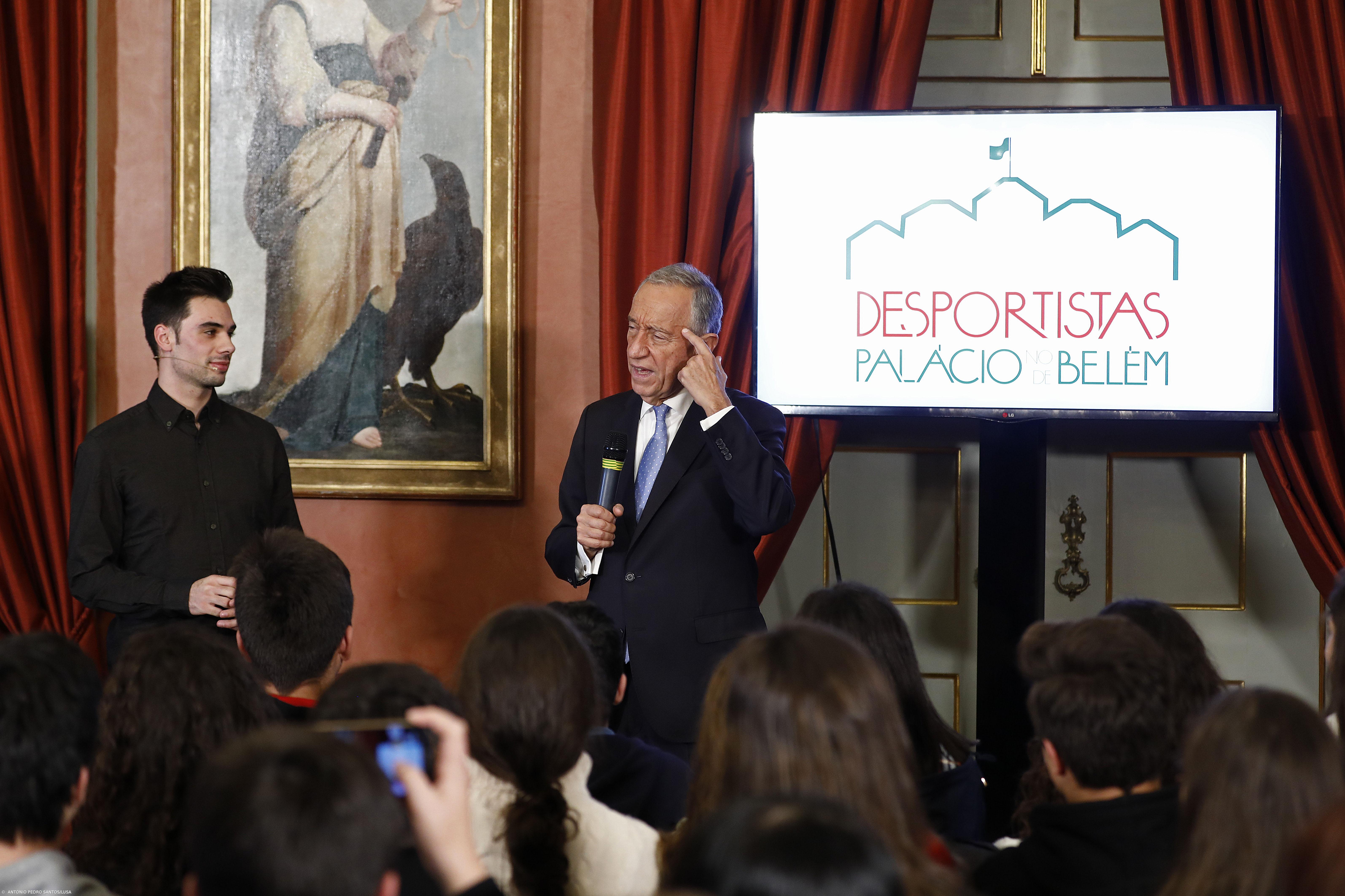 Depois dos desportistas, Marcelo junta artistas e alunos no Palácio de Belém – Imagem 1