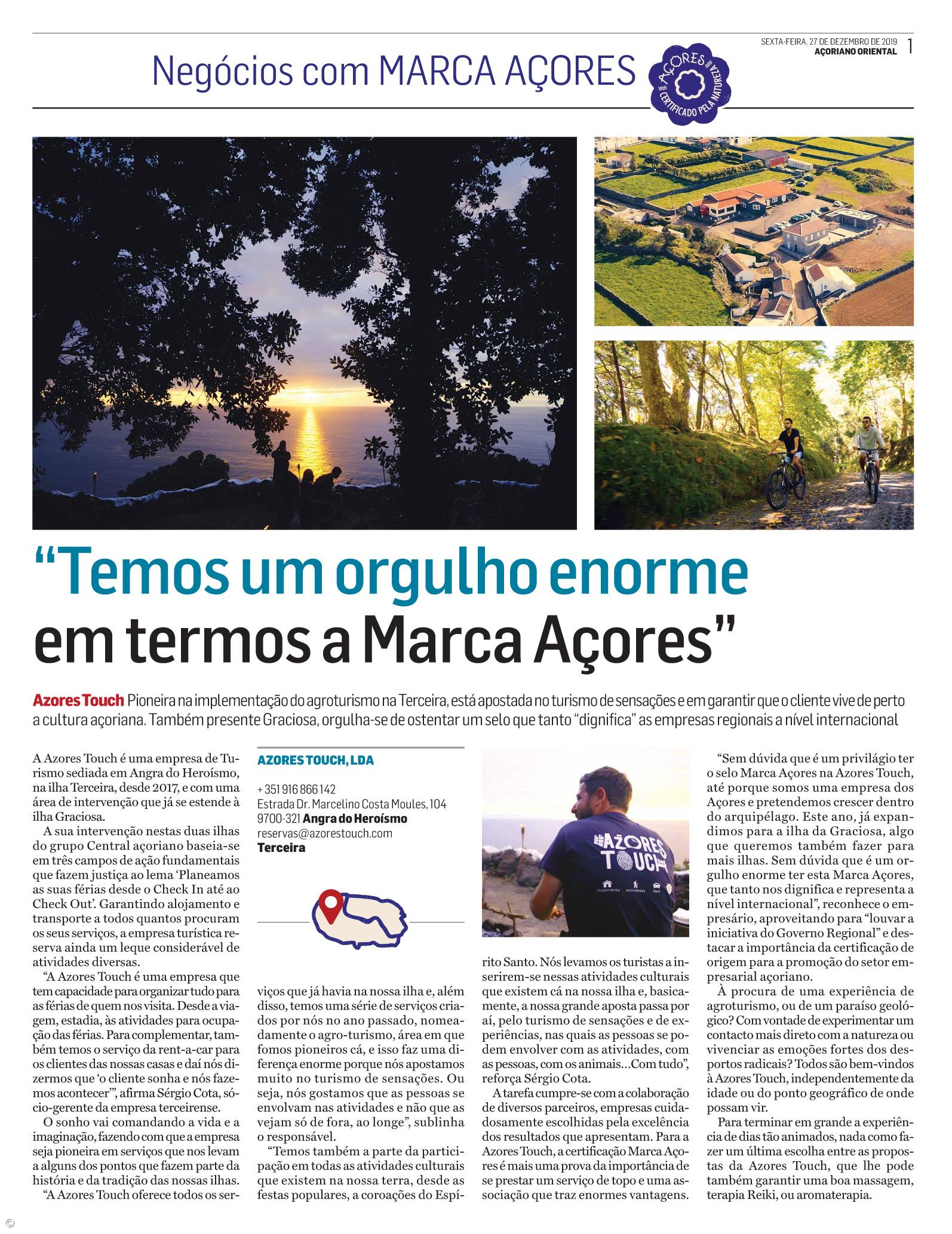 Suplemento Negócios com Marca Açores - dezembro – Imagem 1