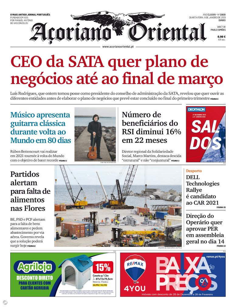 CEO da SATA quer plano de negócios até ao final de março – Imagem 1