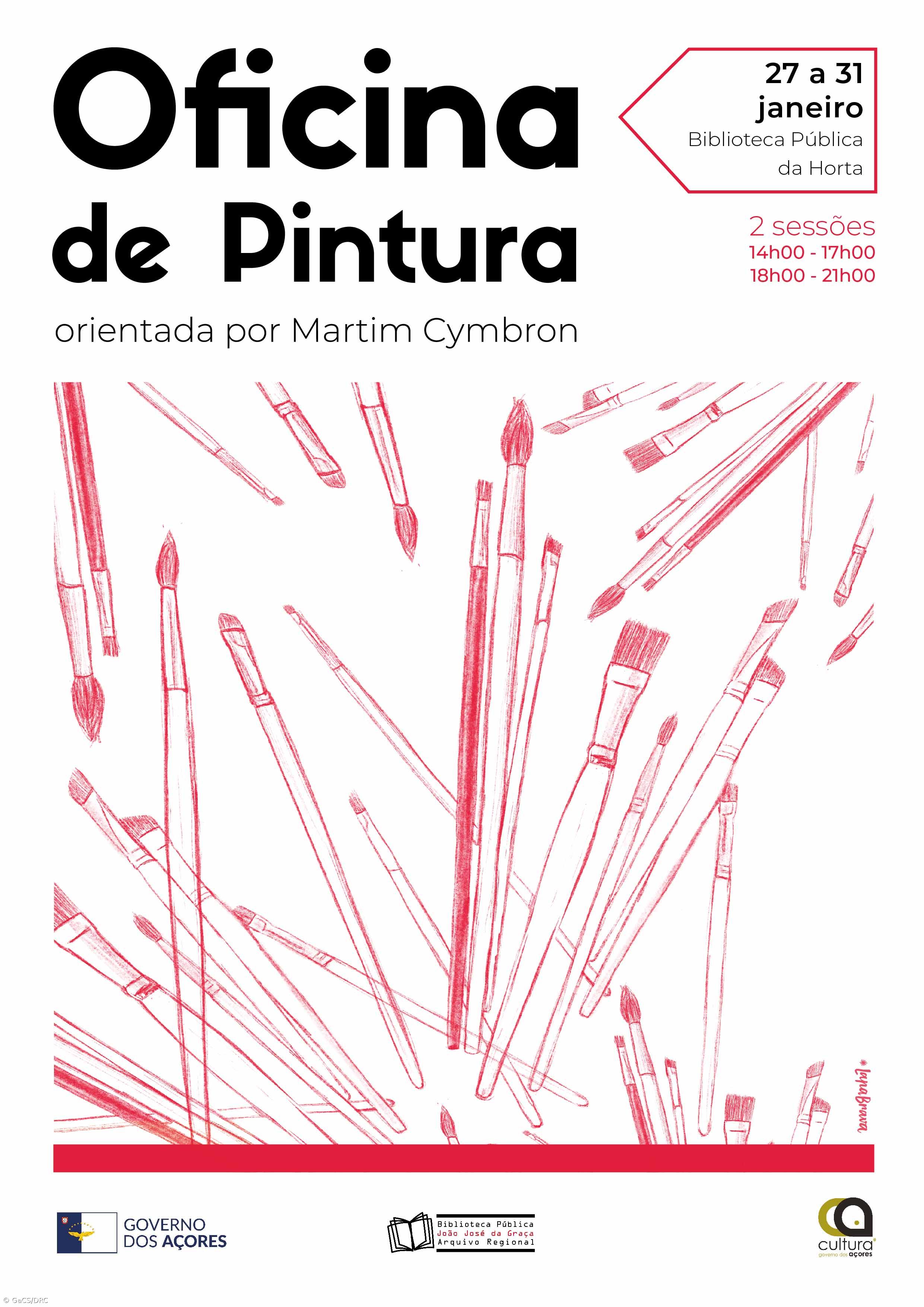 Biblioteca Pública da Horta promove oficina de pintura com Martim Cymbron – Imagem 1