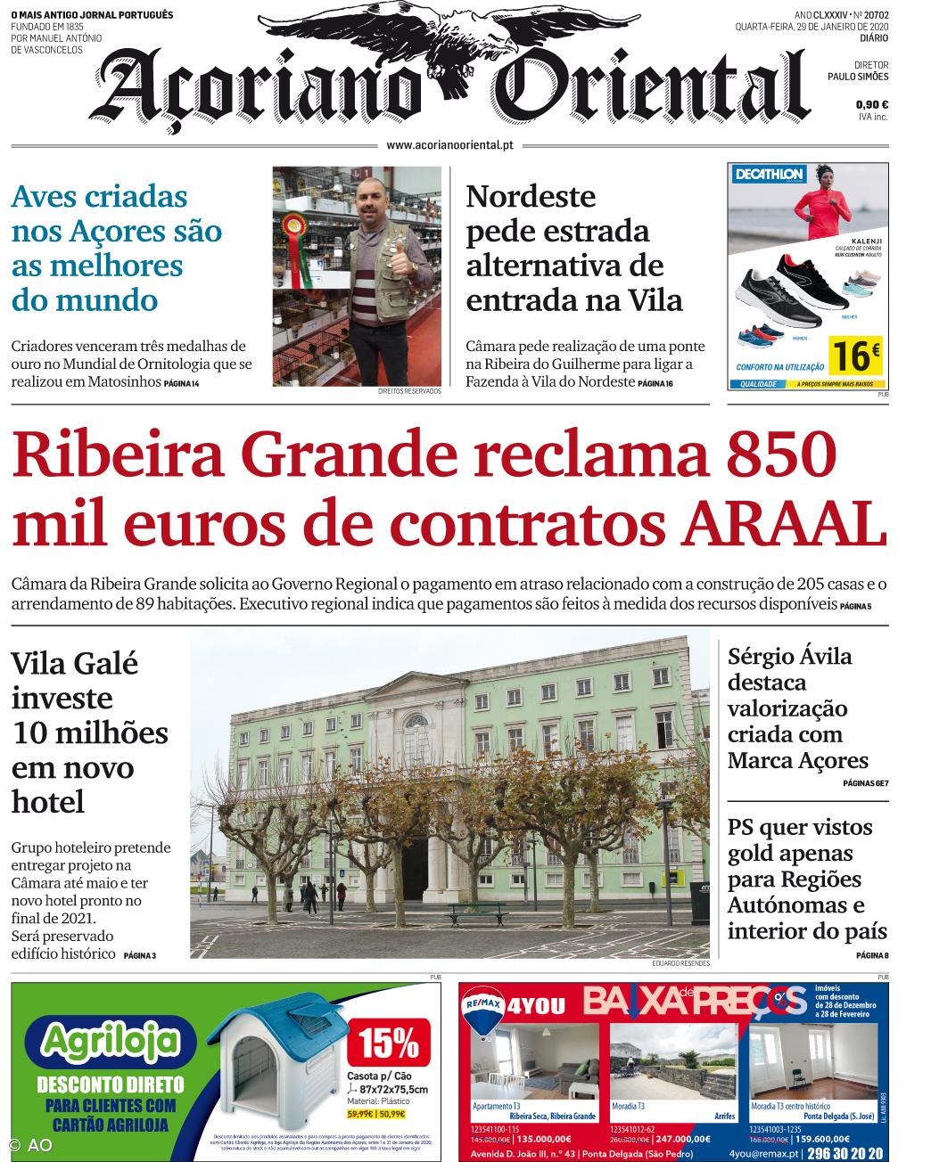 Ribeira Grande reclama 850 mil euros de contratos ARAAL – Imagem 1