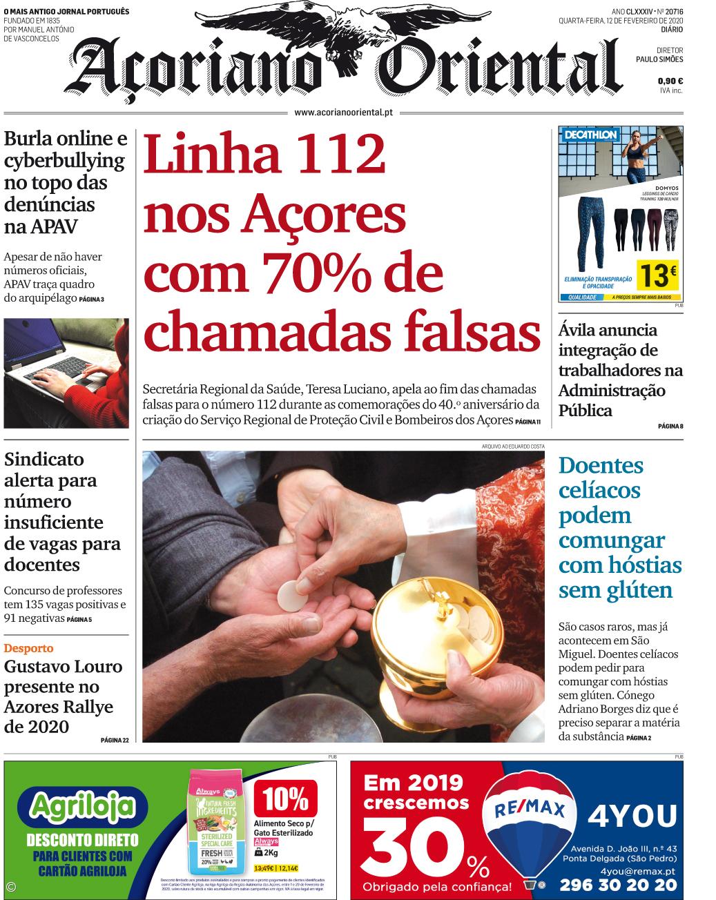 "Linha 112 nos Açores com 70% de chamadas falsas" – Imagem 1